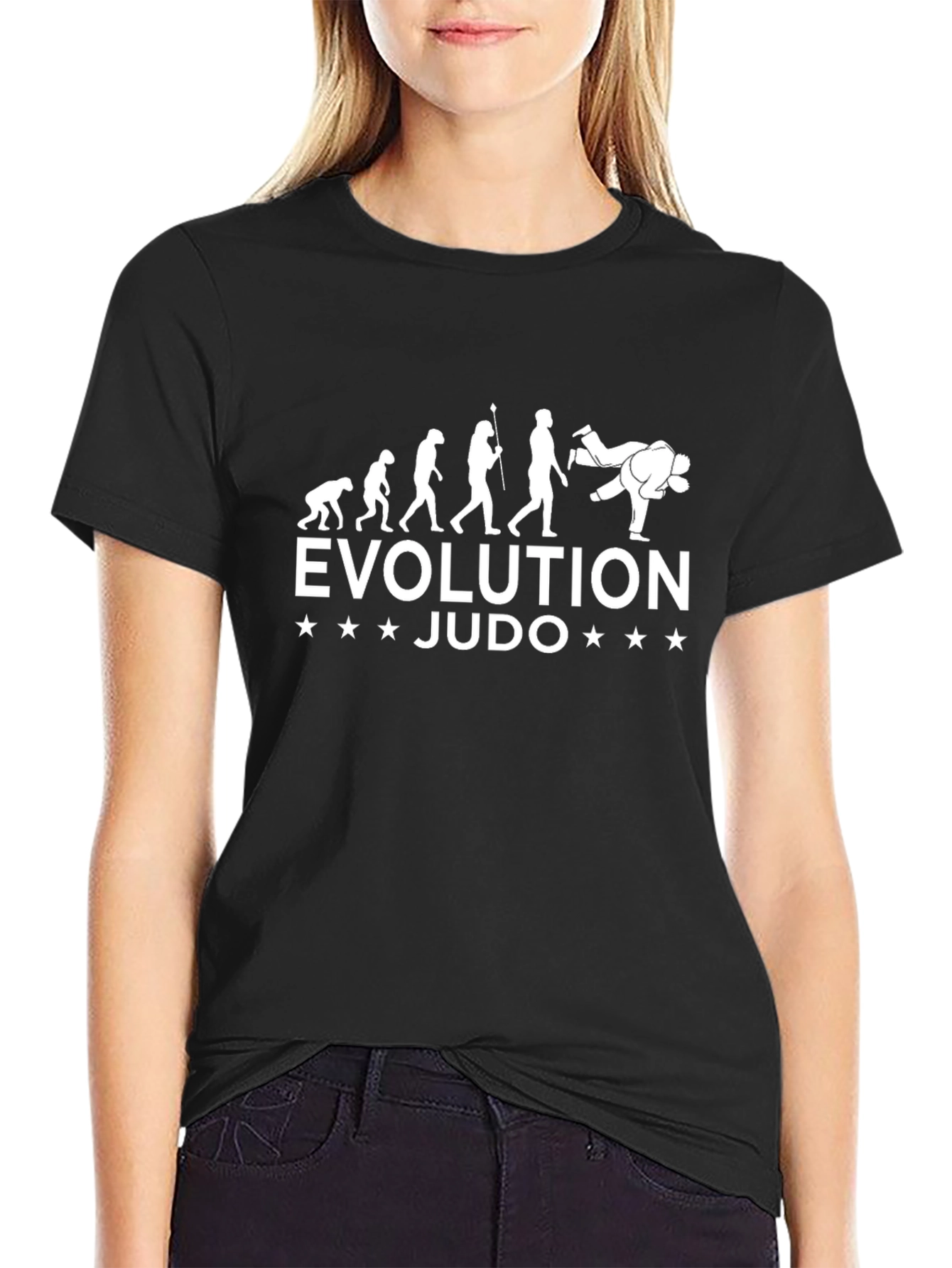 Judo Evolution Black T-Shirt Martial Arts Athlete