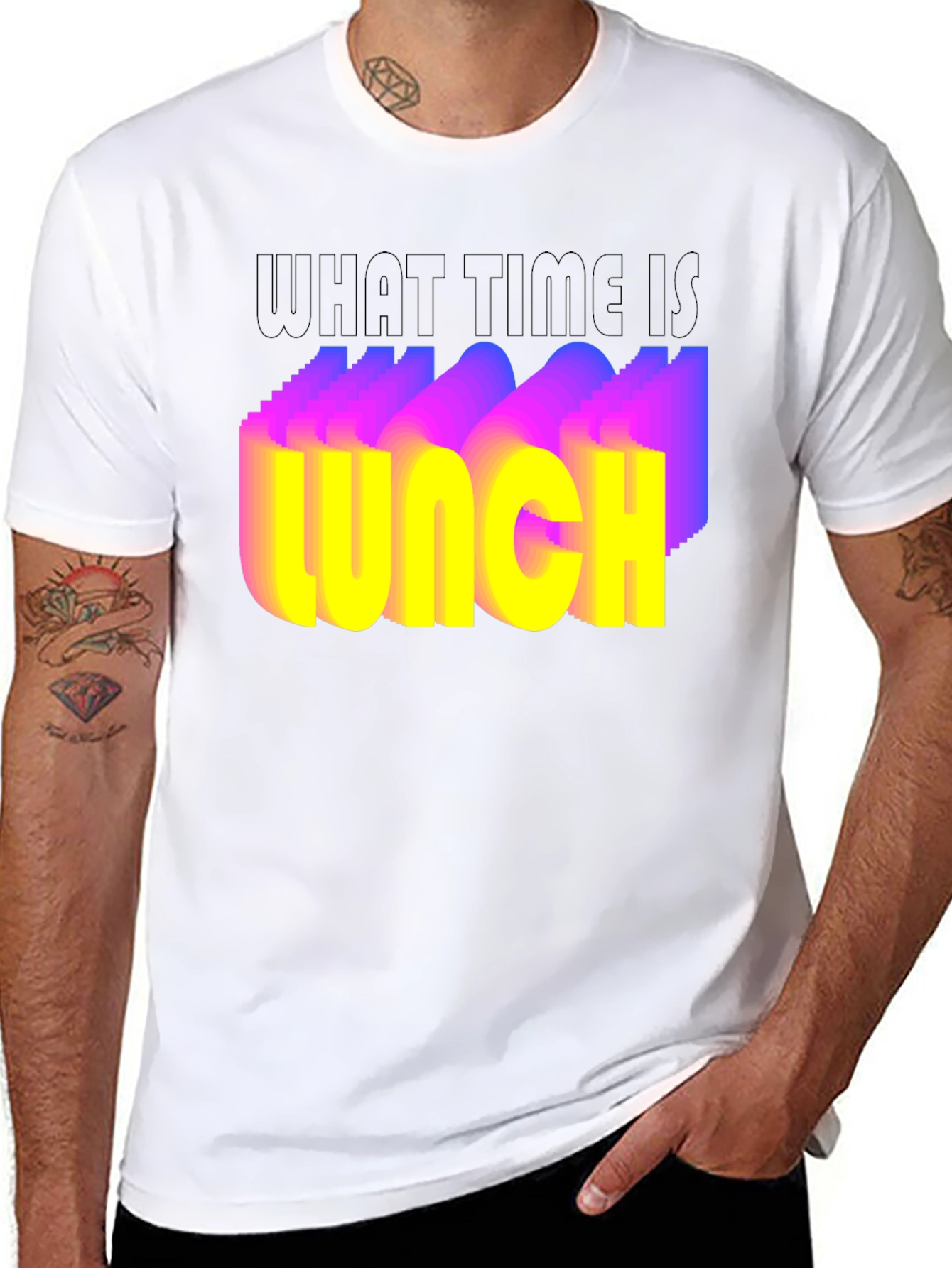 What Time Is Lunch T-Shirt - Funny Foodie Tee