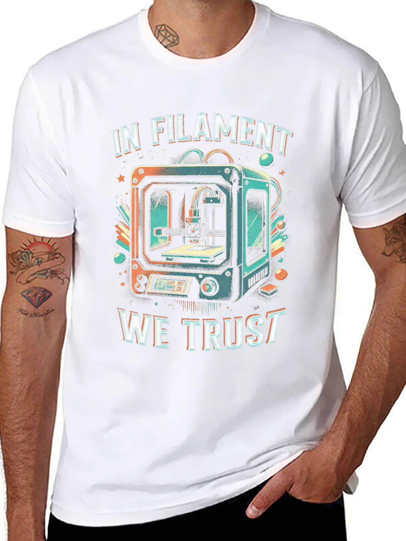 In Filament We Trust 3D Printing T-Shirt