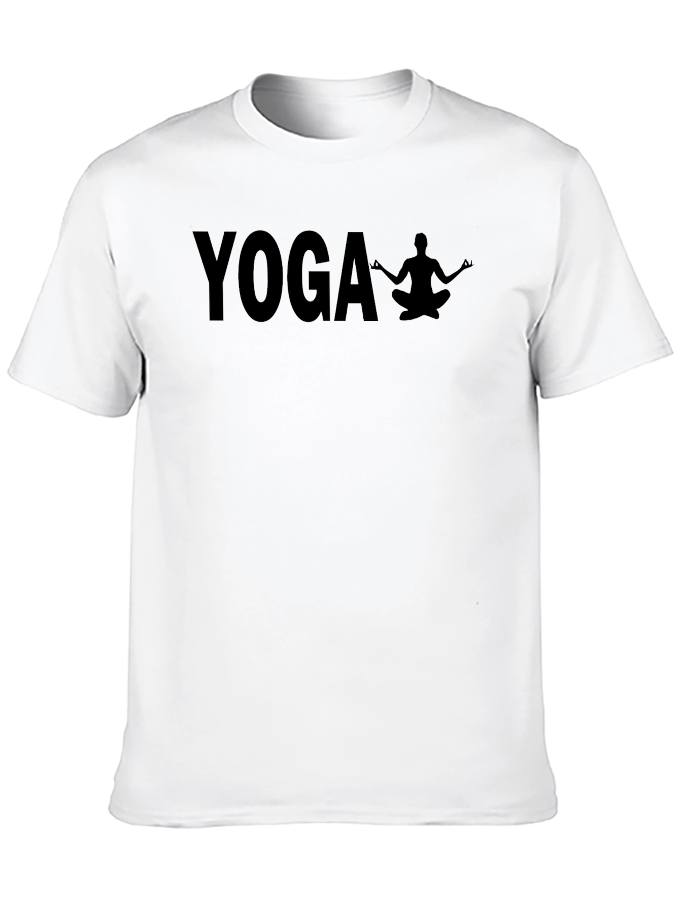 Yoga Graphic Tee - Relaxed Fit Black T-Shirt