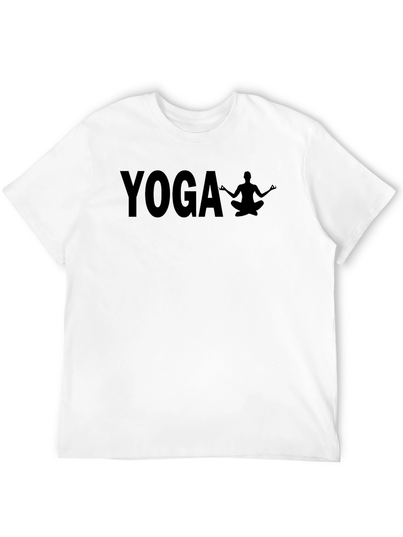 Yoga Graphic Tee - Relaxed Fit Black T-Shirt