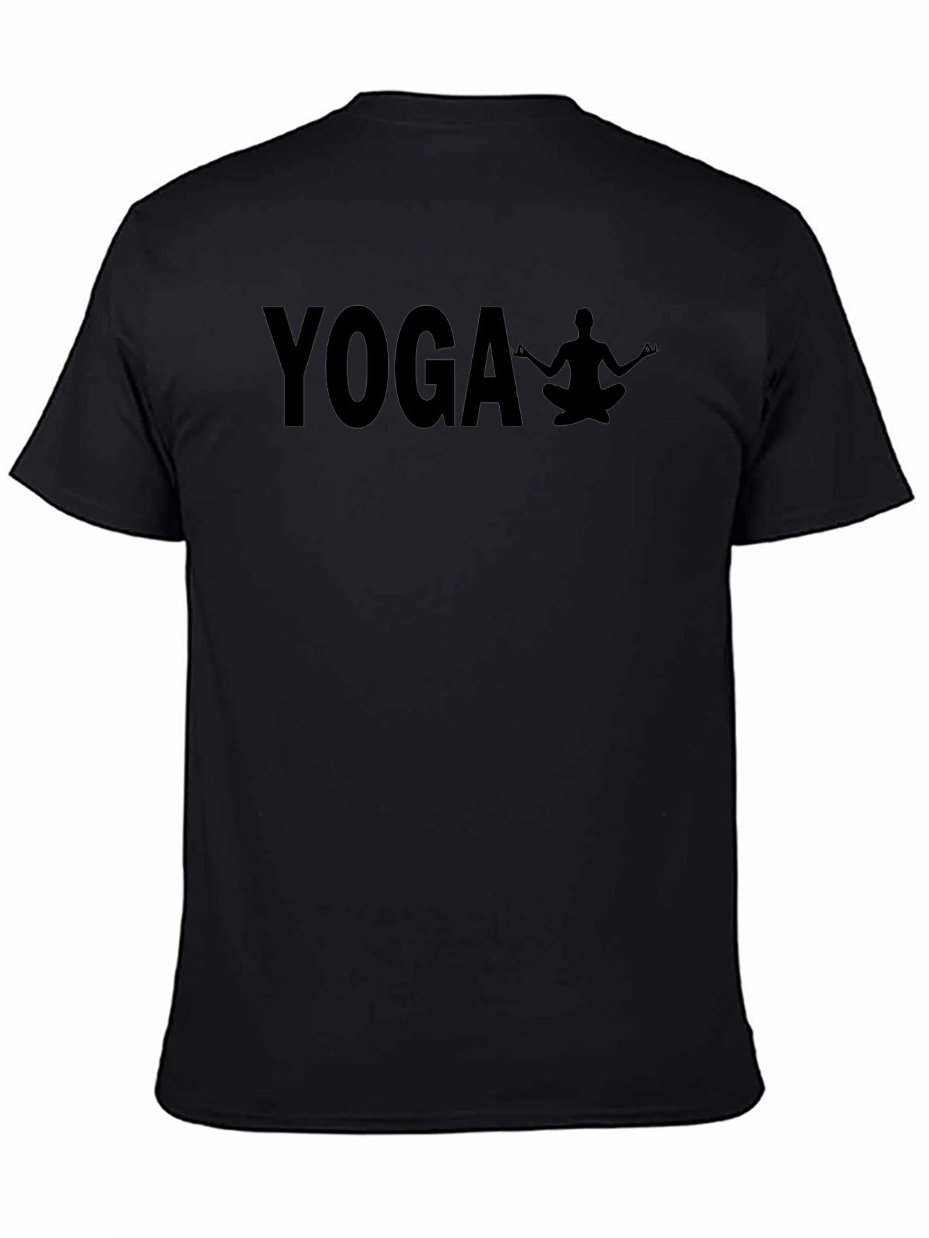 Yoga Graphic Tee - Relaxed Fit Black T-Shirt