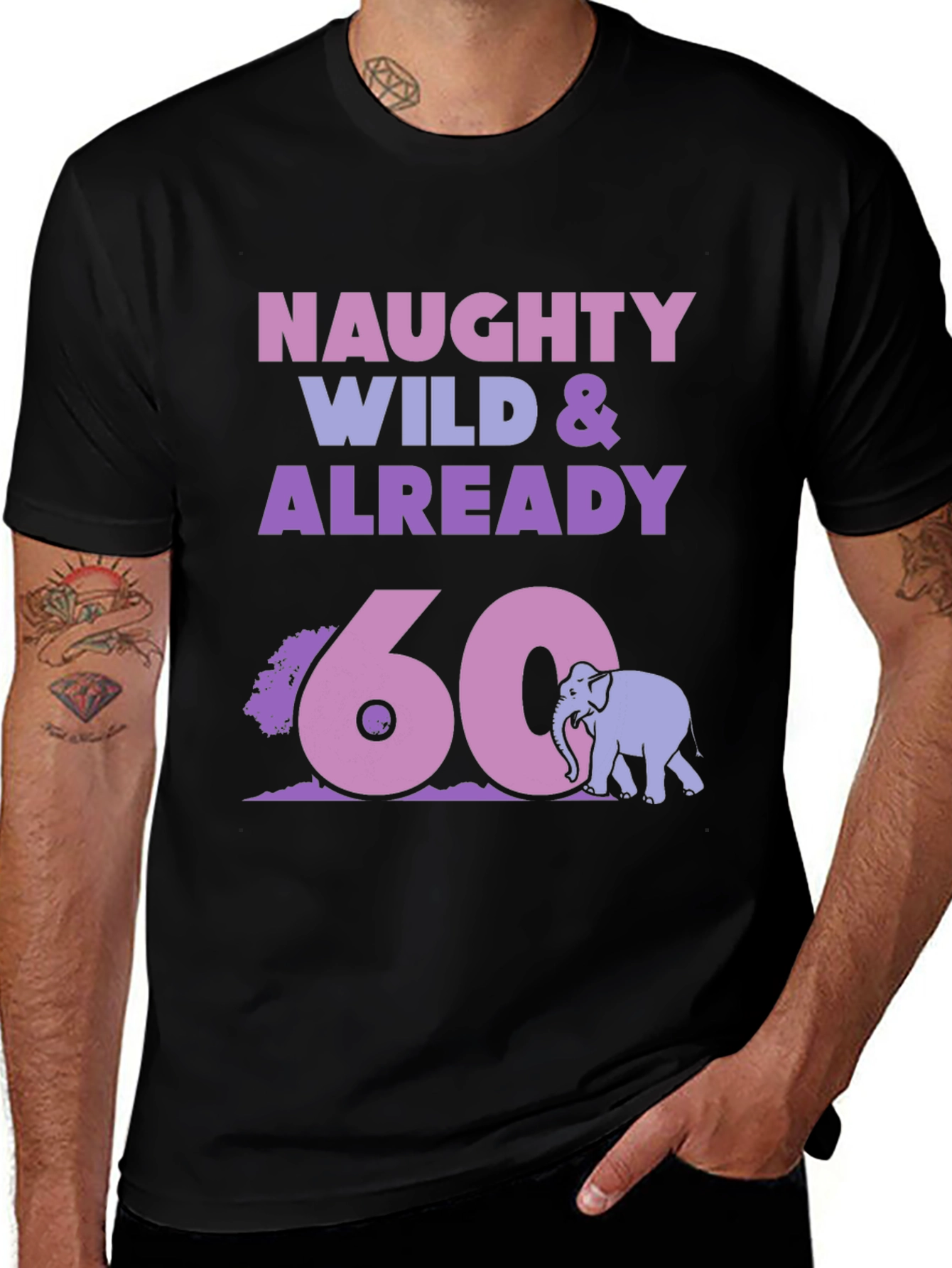 Naughty Wild 60th Birthday T-Shirt
