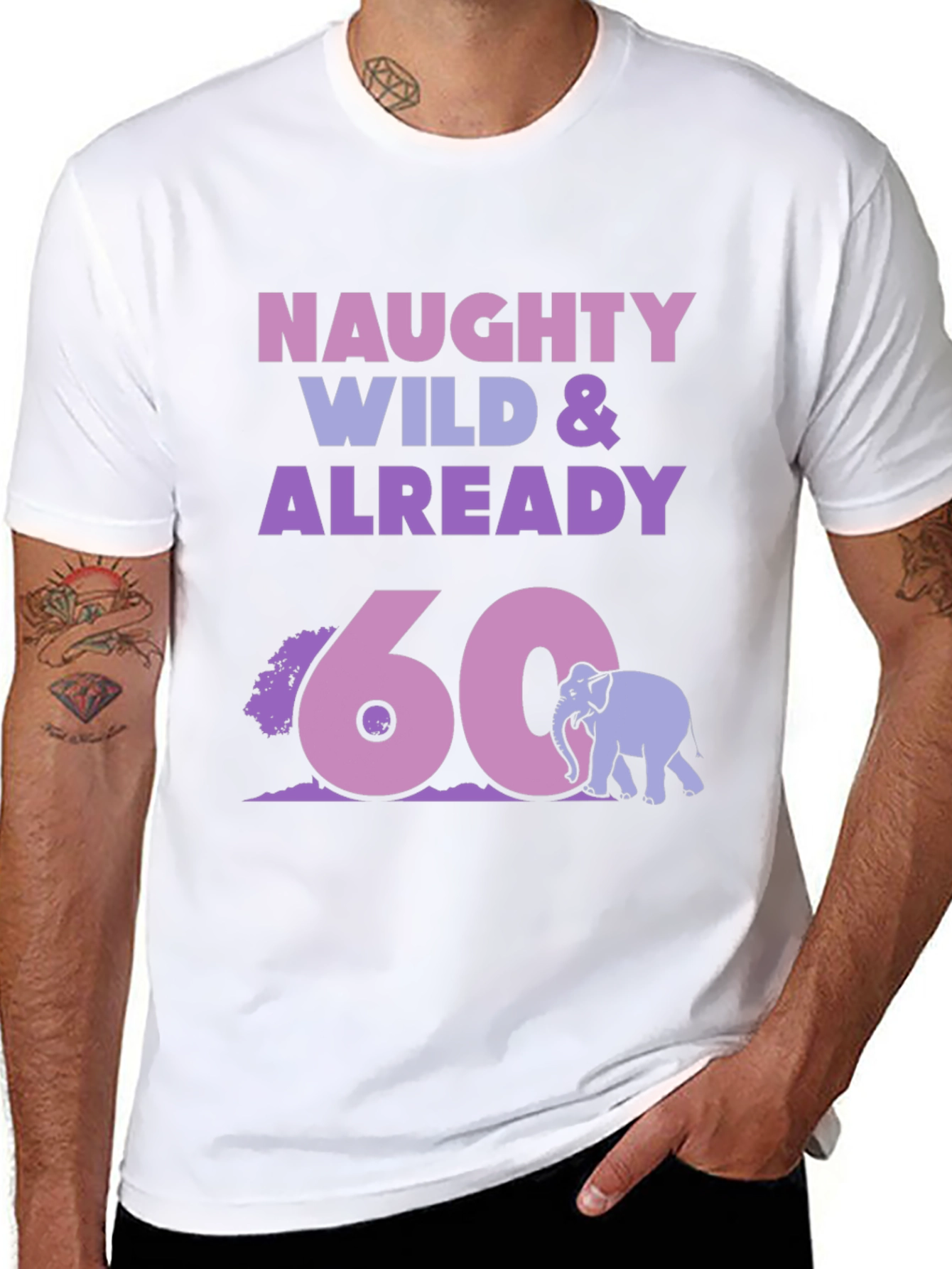 Naughty Wild 60th Birthday T-Shirt