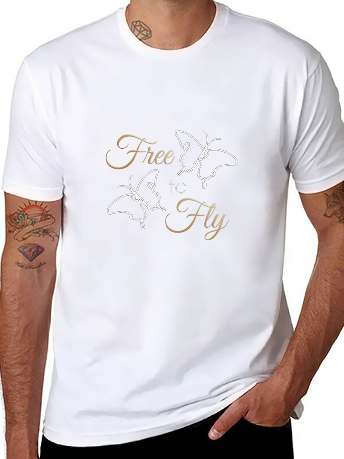 Free to Fly Graphic T-Shirt - Black