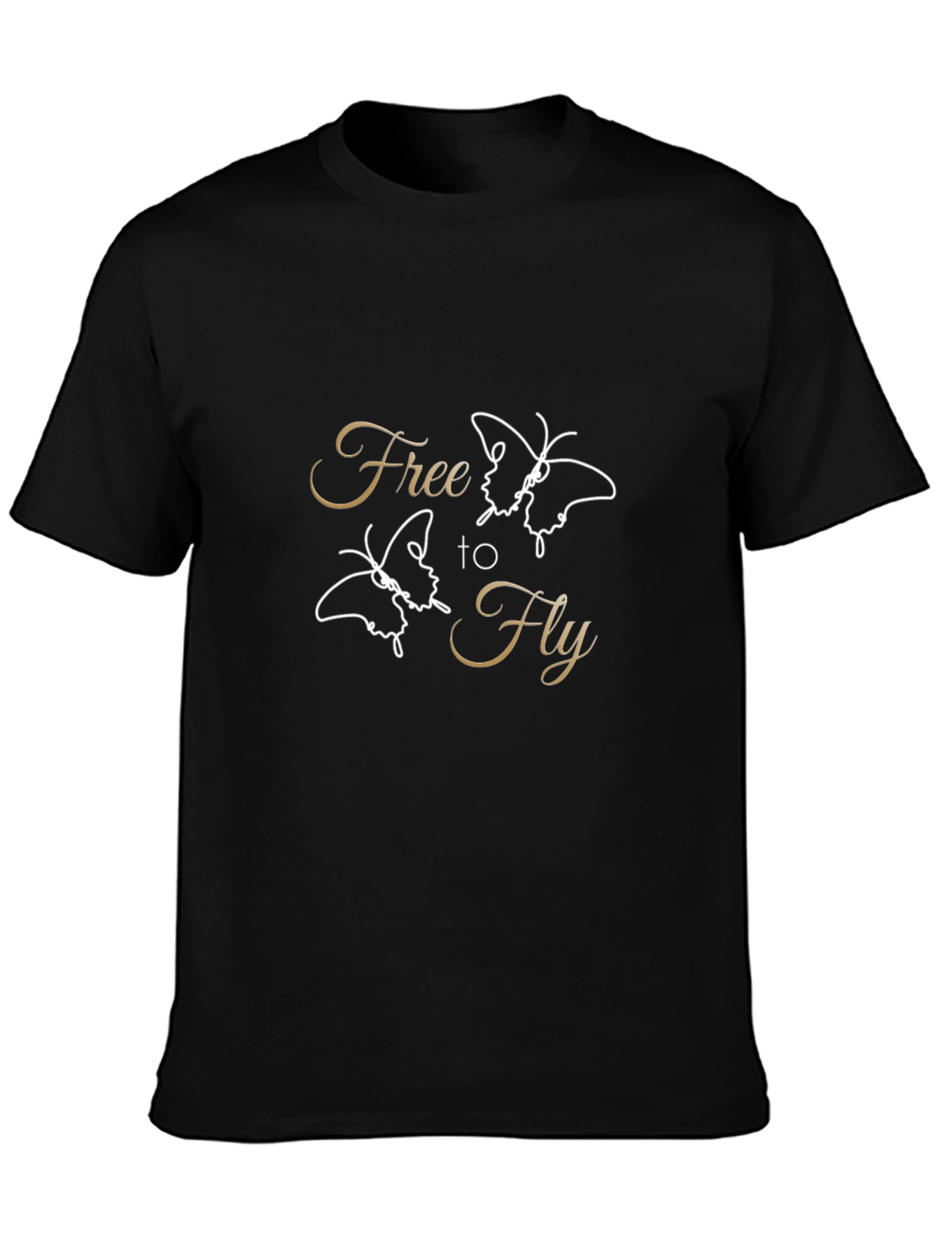 Free to Fly Graphic T-Shirt - Black