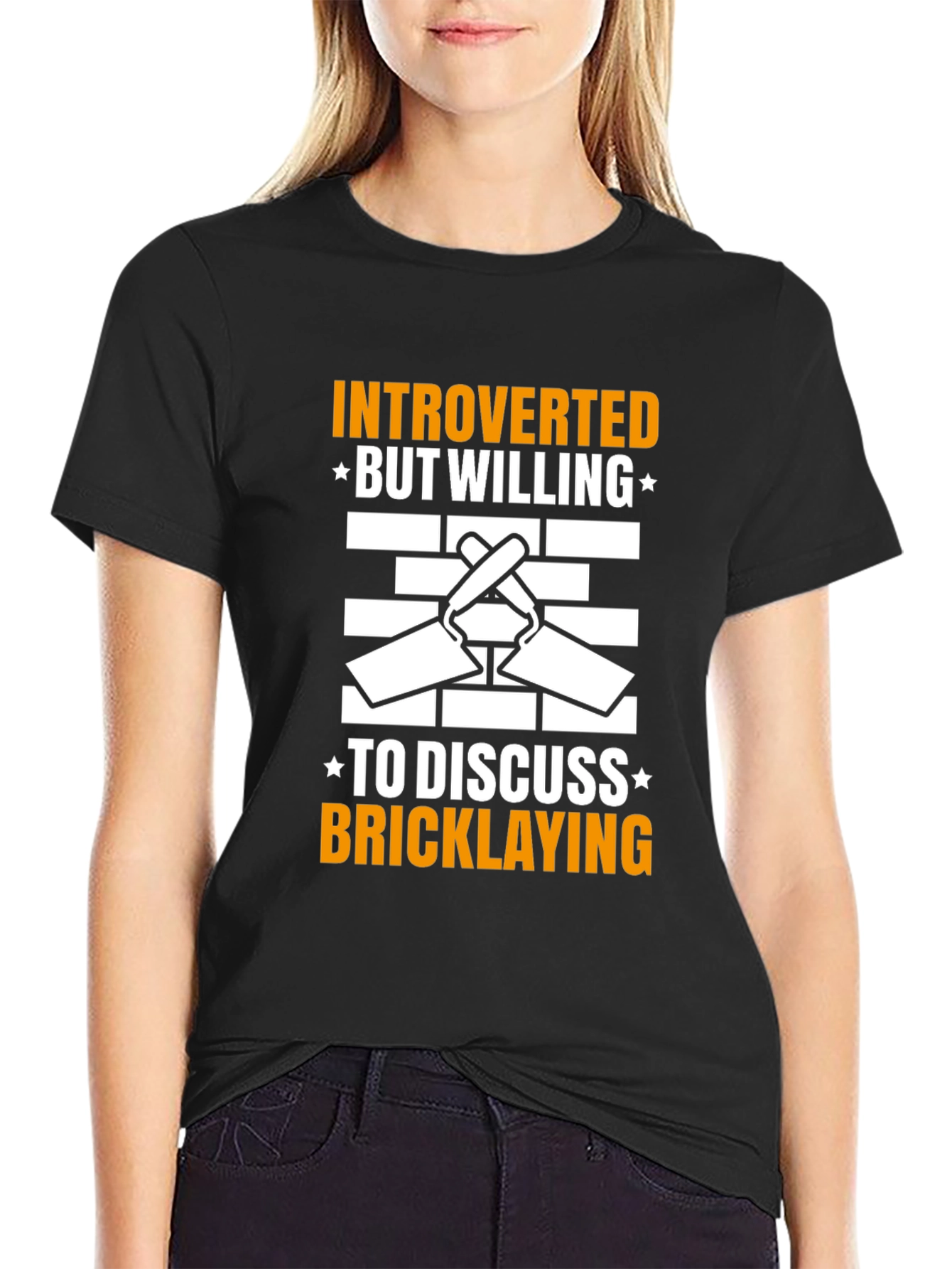 Introverted Bricklaying T-Shirt - Construction Humor Tee