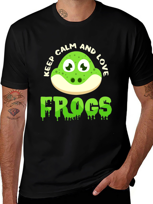 Keep Calm and Love Frogs Graphic Tee