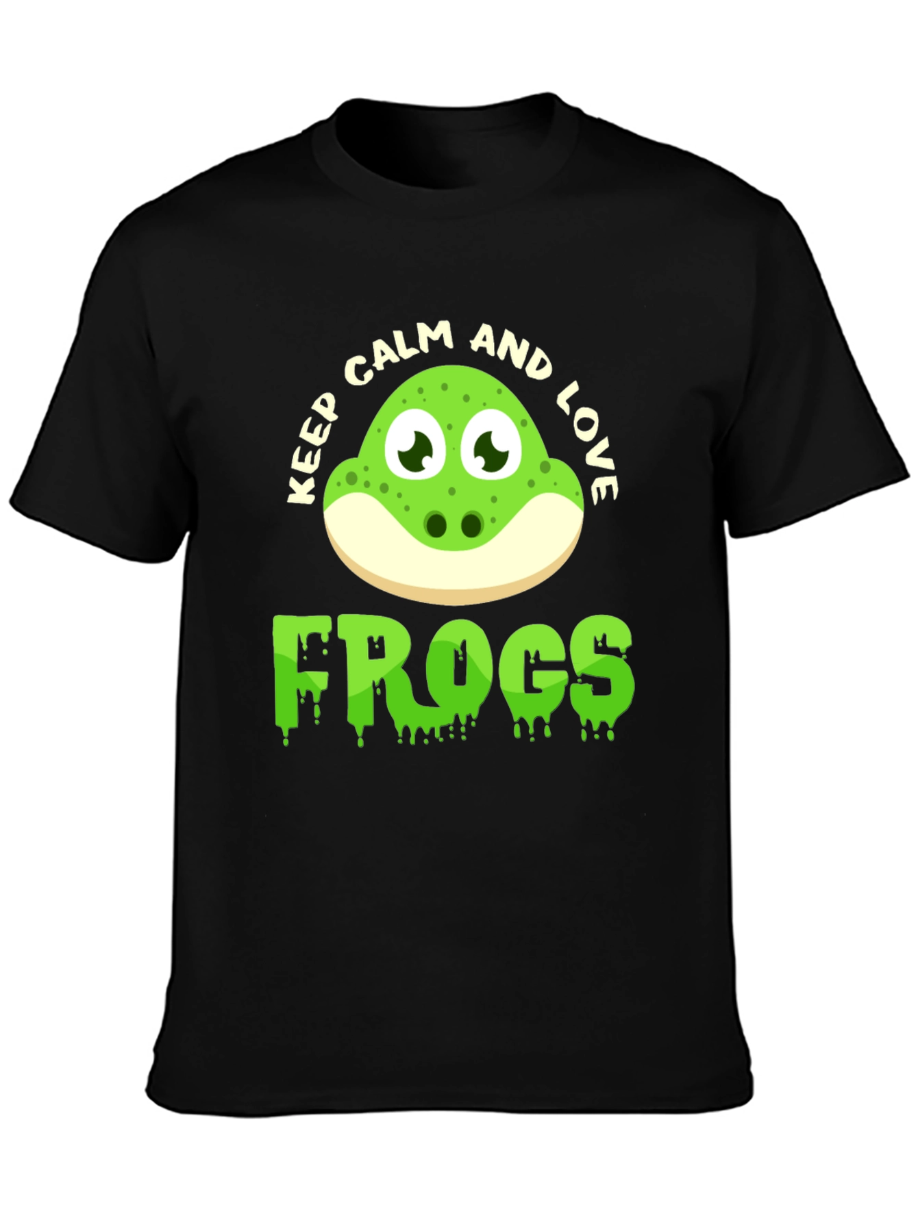 Keep Calm and Love Frogs Graphic Tee