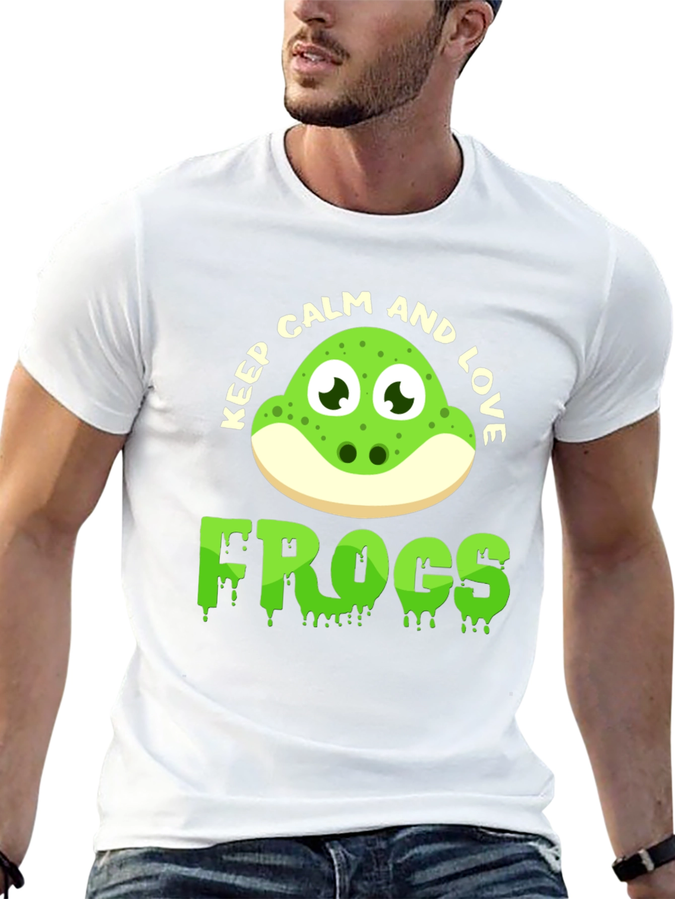 Keep Calm and Love Frogs Graphic Tee