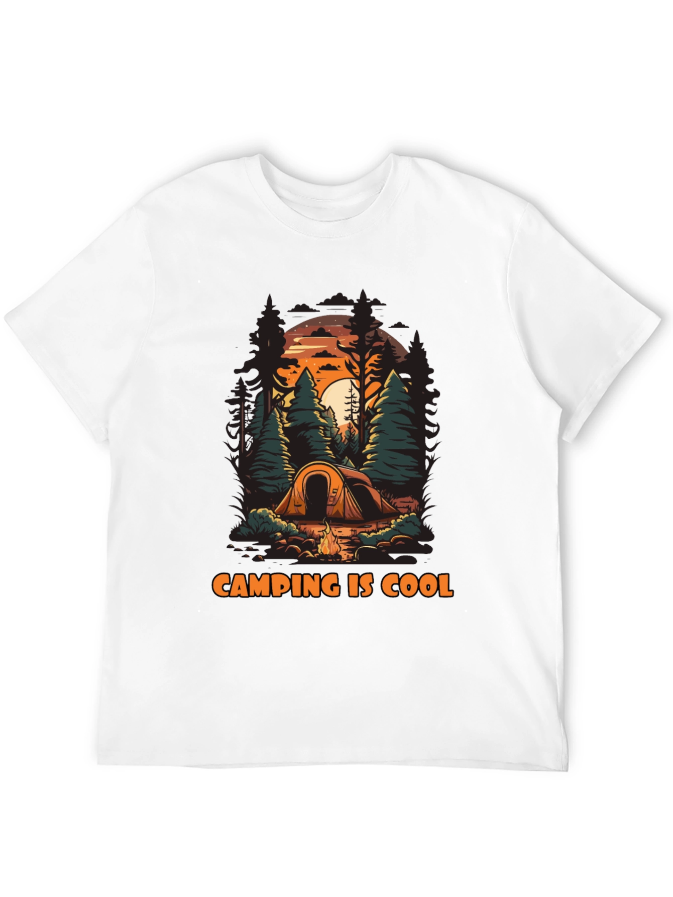 Camping Is Cool Graphic T-Shirt