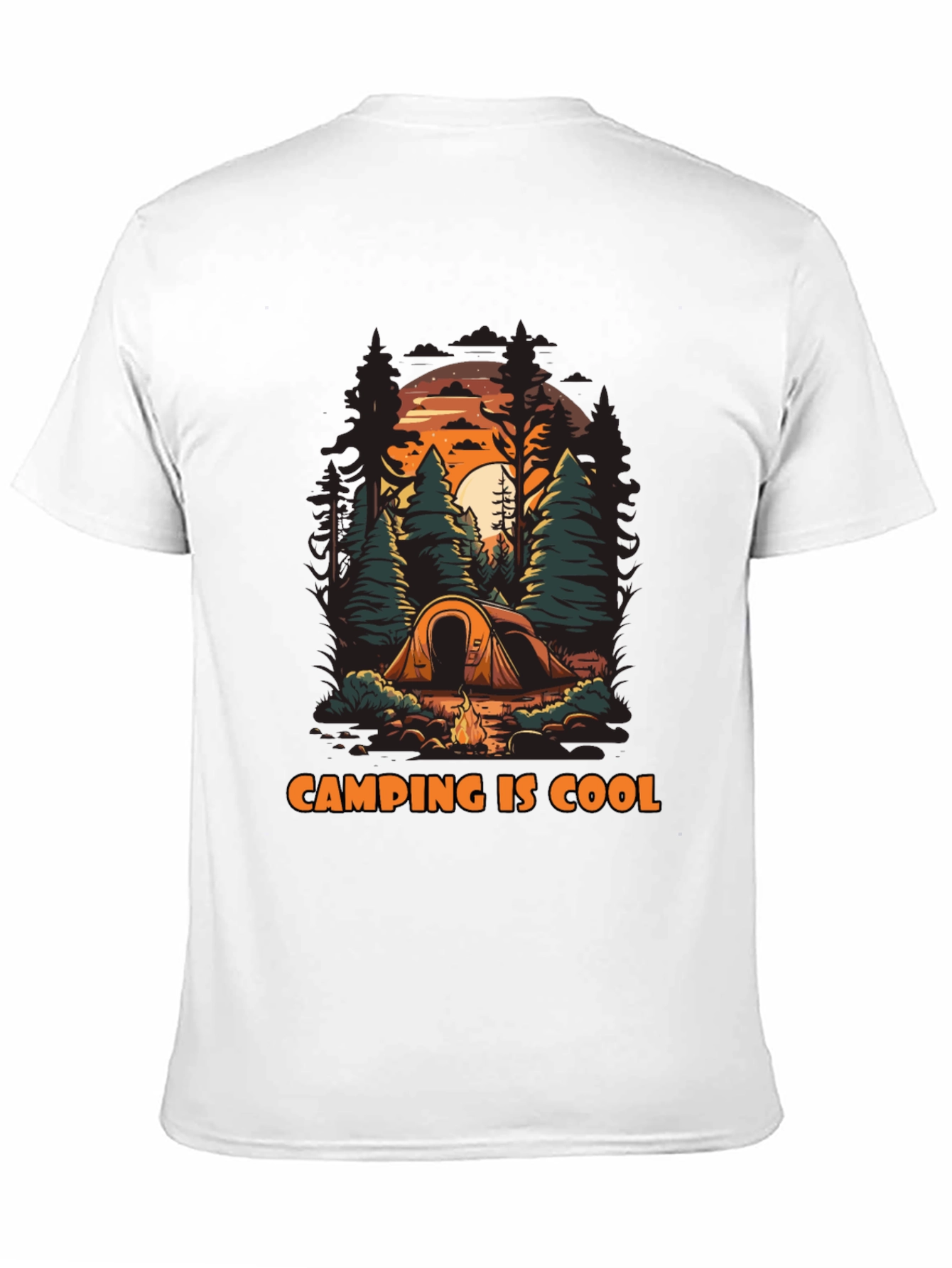 Camping Is Cool Graphic T-Shirt