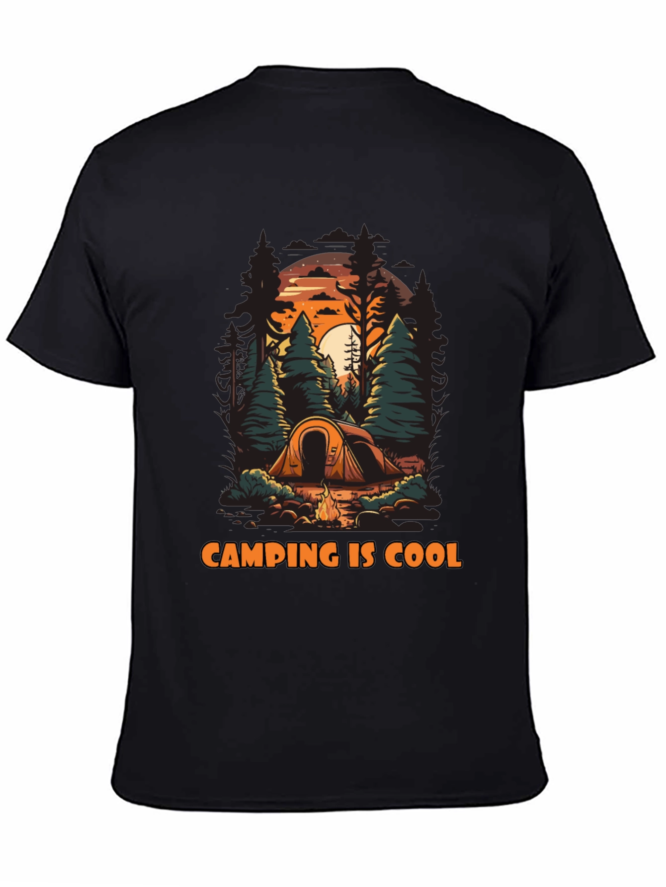 Camping Is Cool Graphic T-Shirt