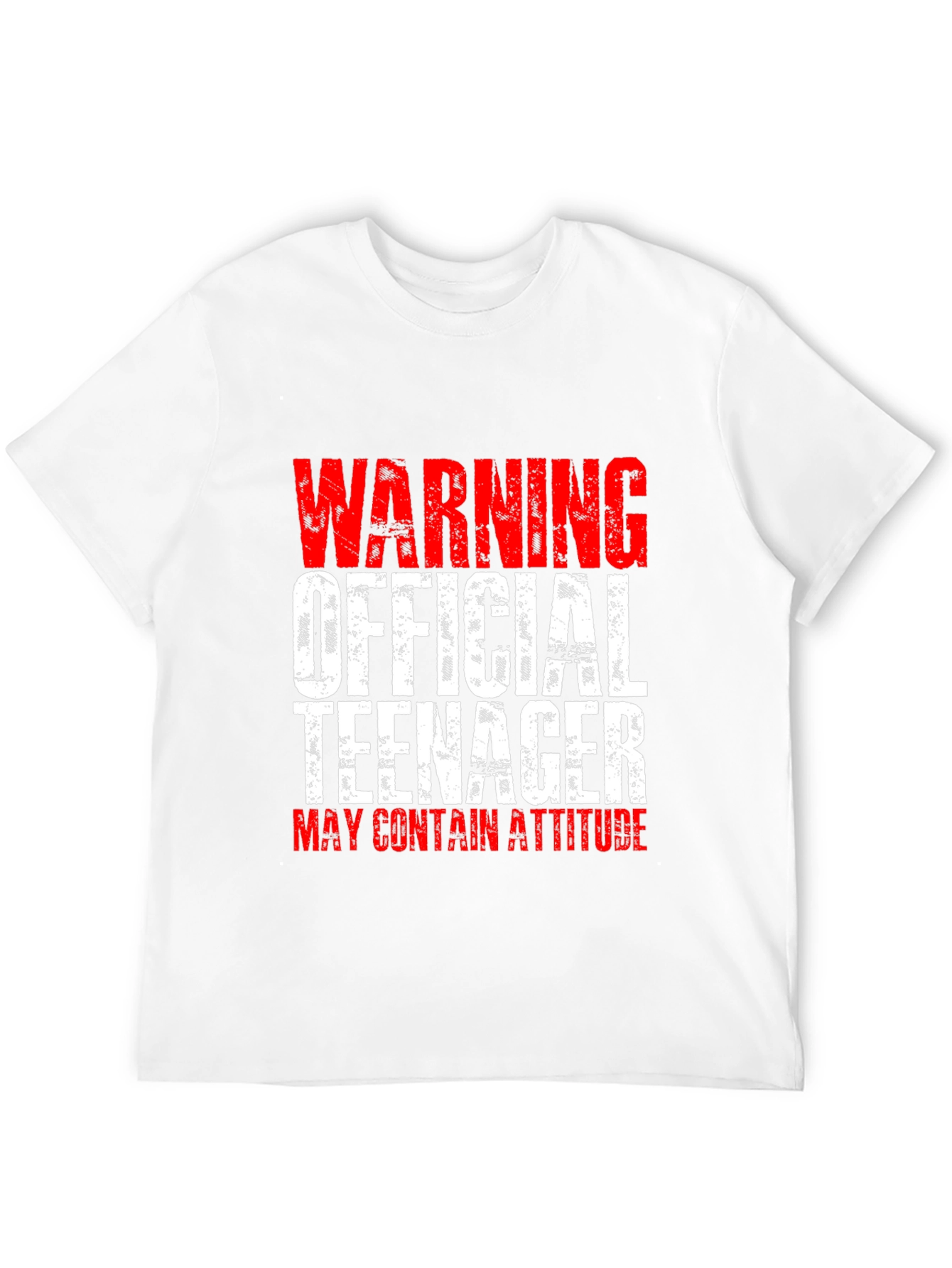 Warning Official Teenager T-Shirt - Funny Teen Gift