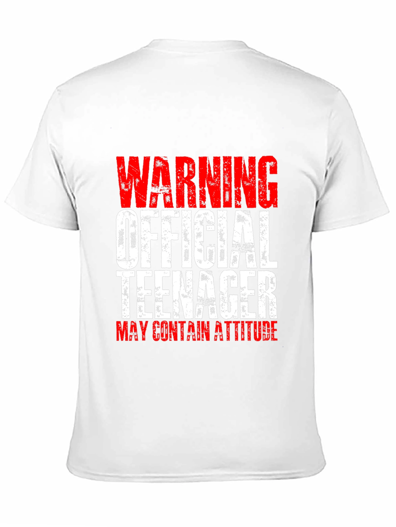 Warning Official Teenager T-Shirt - Funny Teen Gift