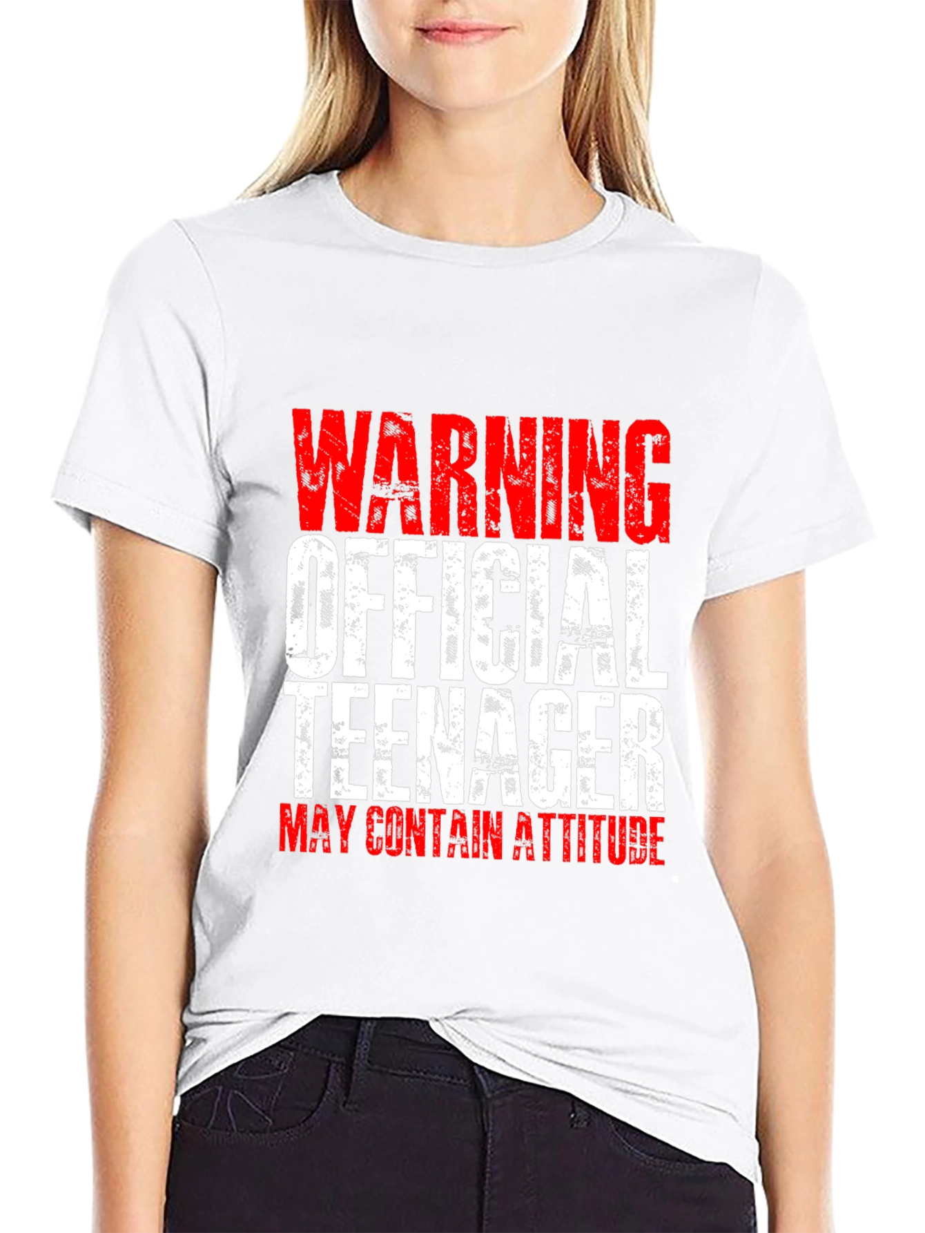 Warning Official Teenager T-Shirt - Funny Teen Gift