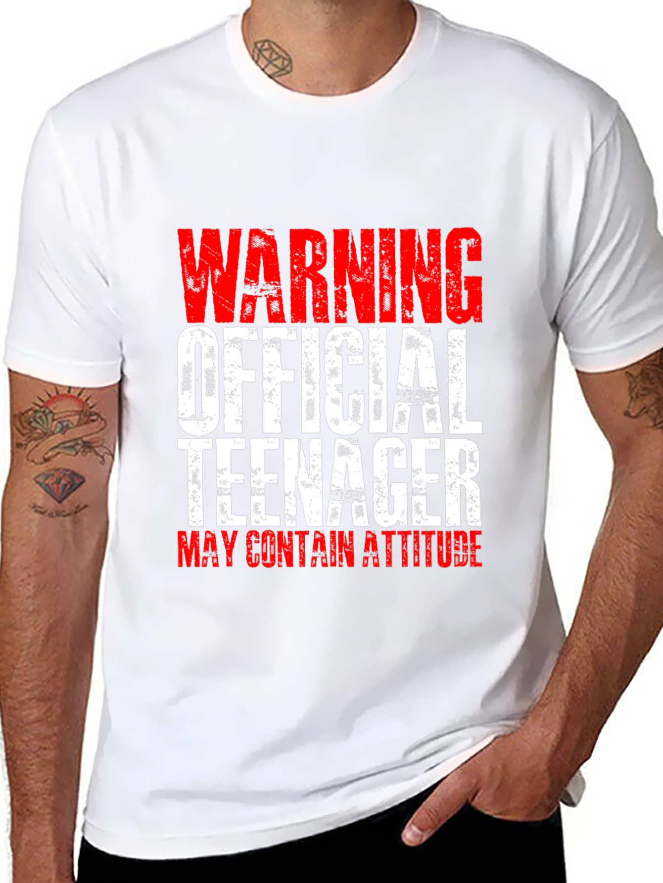 Warning Official Teenager T-Shirt - Funny Teen Gift