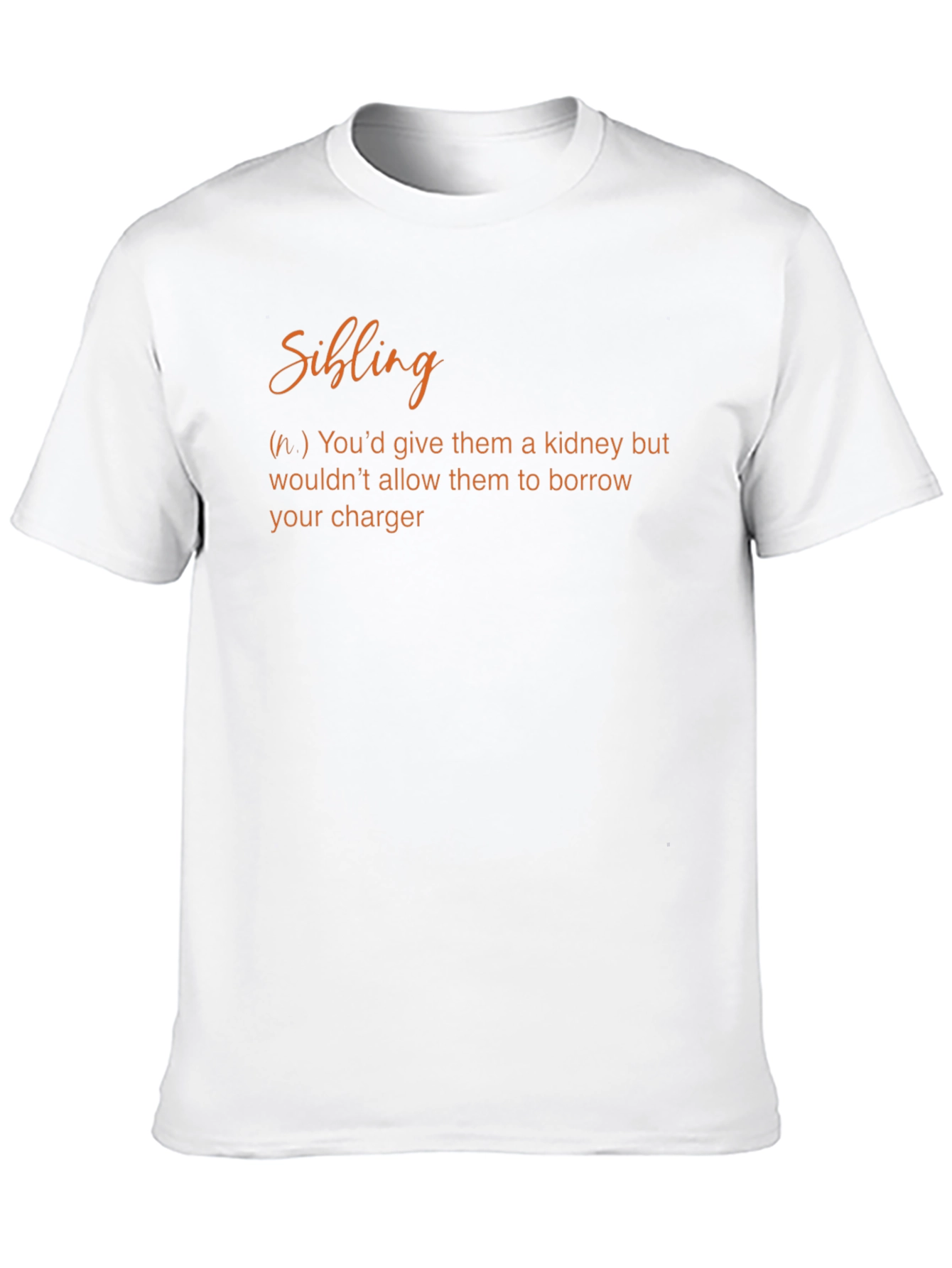 Funny Sibling Definition Graphic T-Shirt