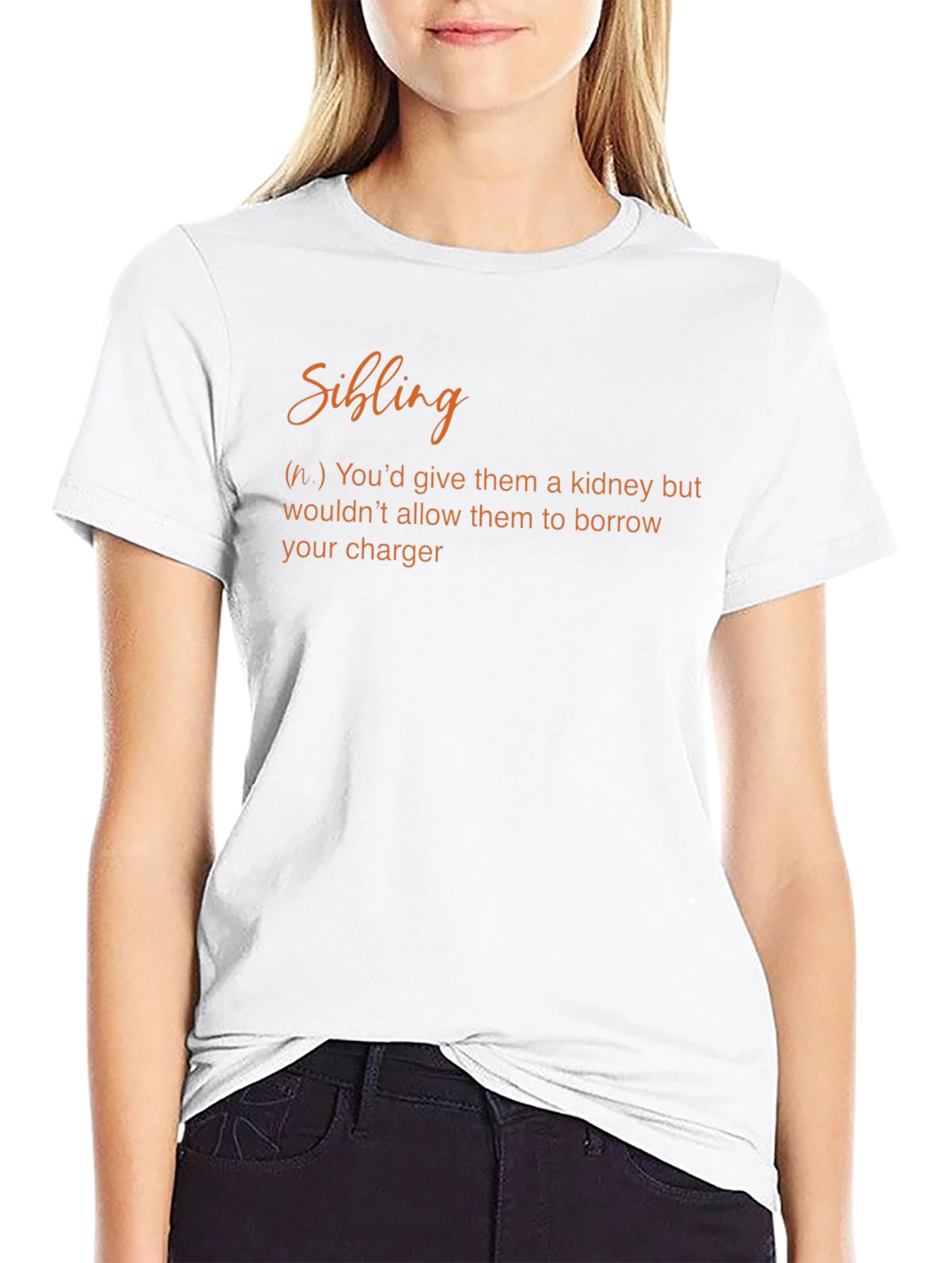 Funny Sibling Definition Graphic T-Shirt