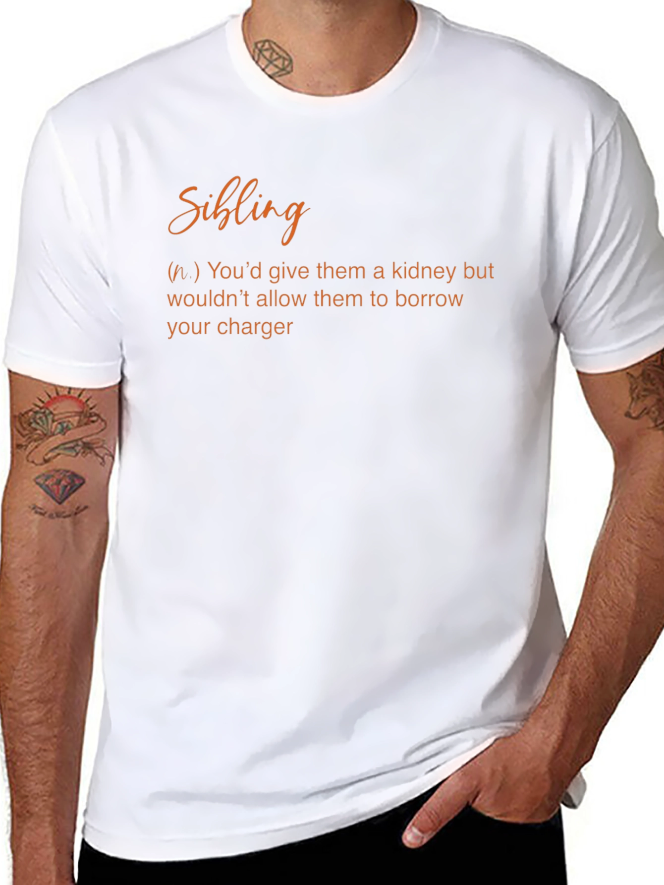 Funny Sibling Definition Graphic T-Shirt