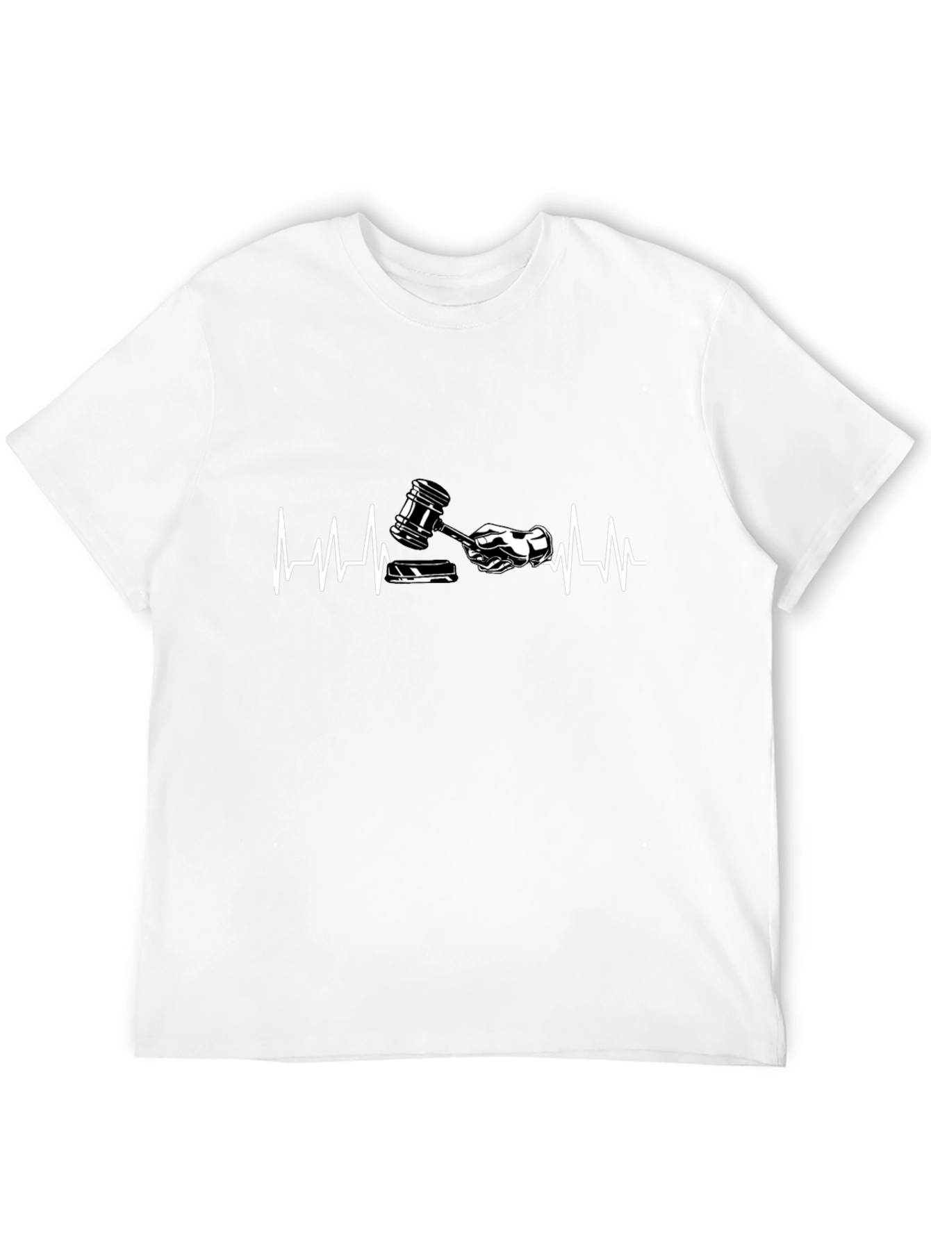 Lawyer Heartbeat Graphic Tee - Black