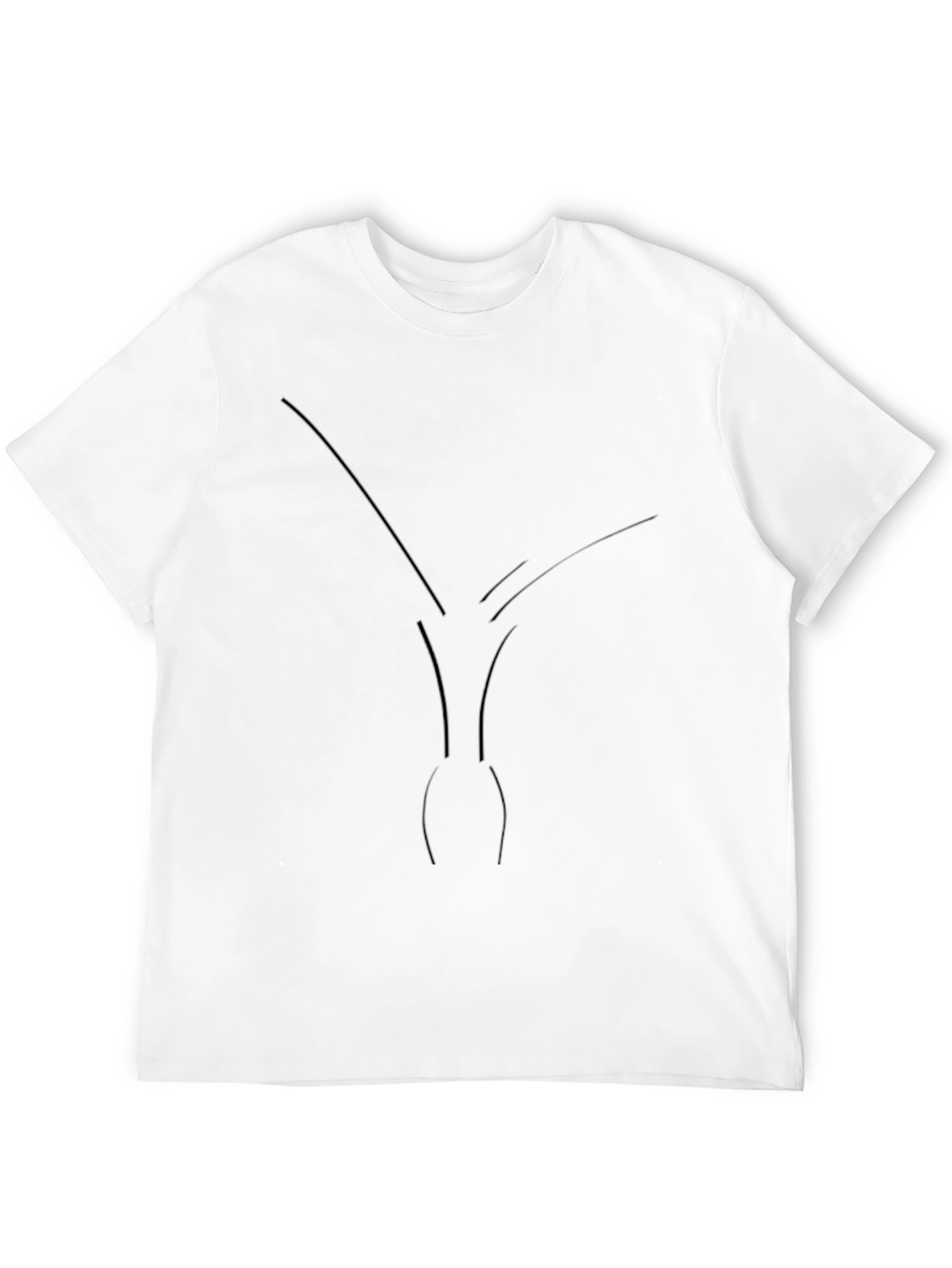 Minimalist Whale Tail T-Shirt - Black