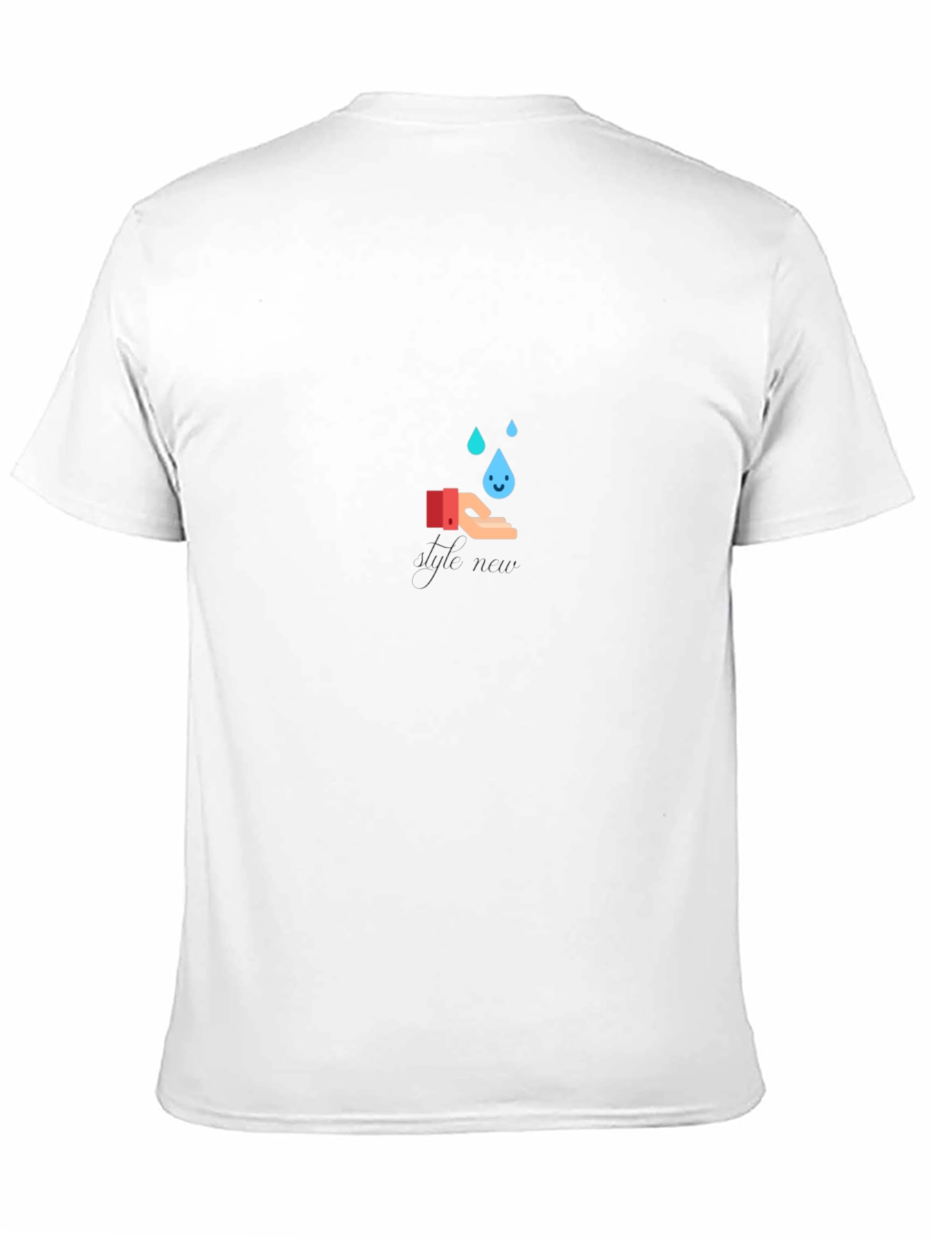 Black T-Shirt with Wash Hands Graphic
