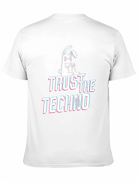 Trust the Techno Black Graphic T-Shirt