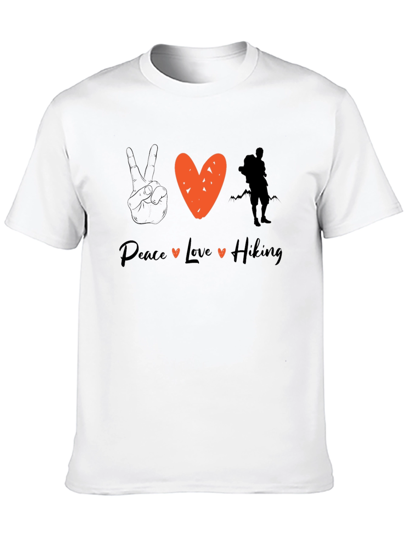 Peace Love Hiking Graphic Tee