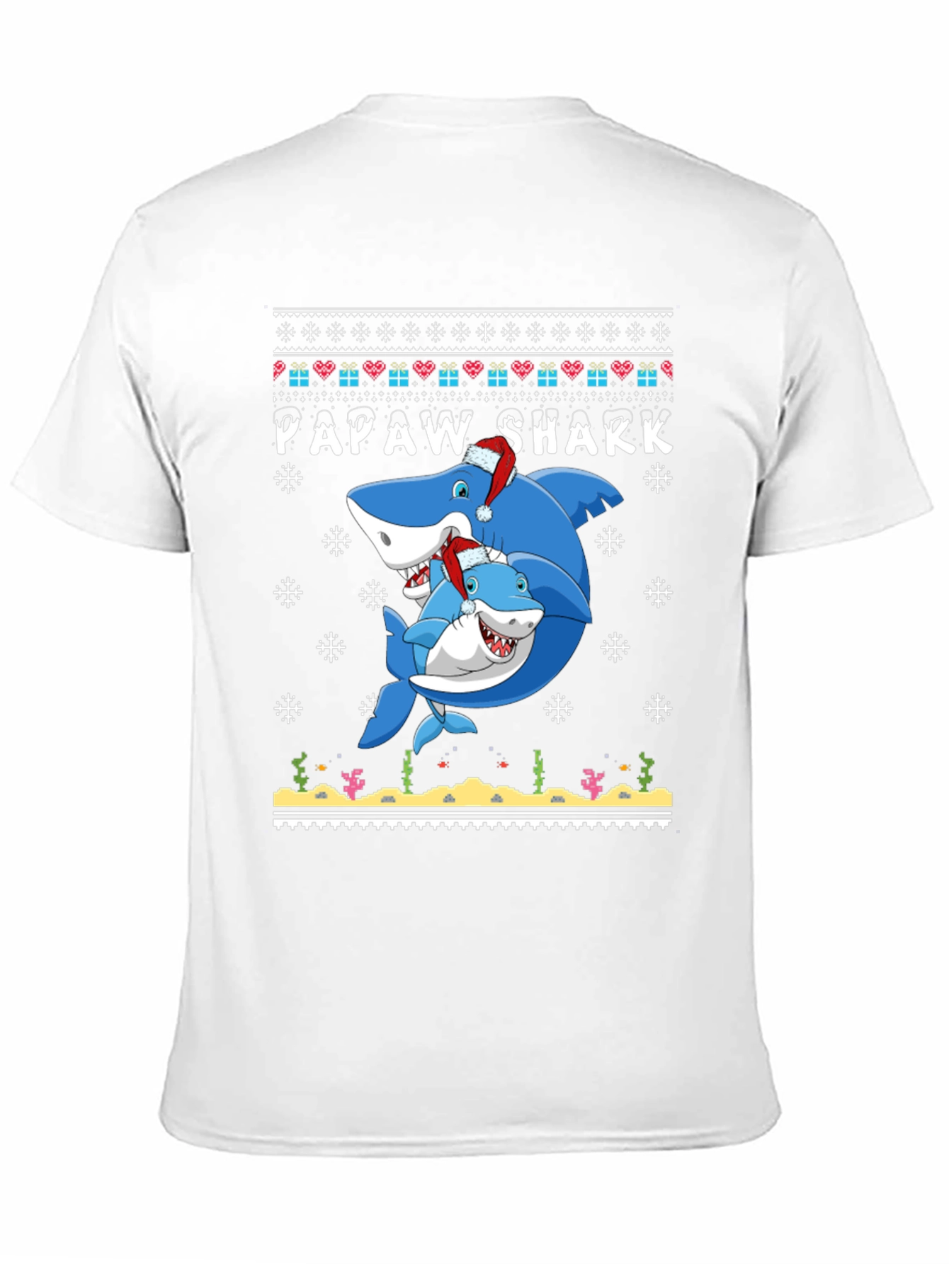 Papaw Shark Christmas T-Shirt