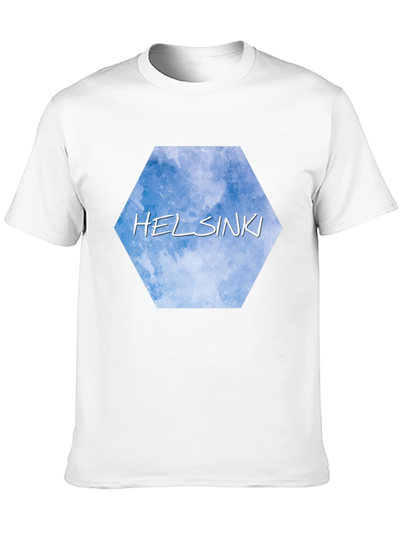 Helsinki Sky Hexagon Black T-Shirt