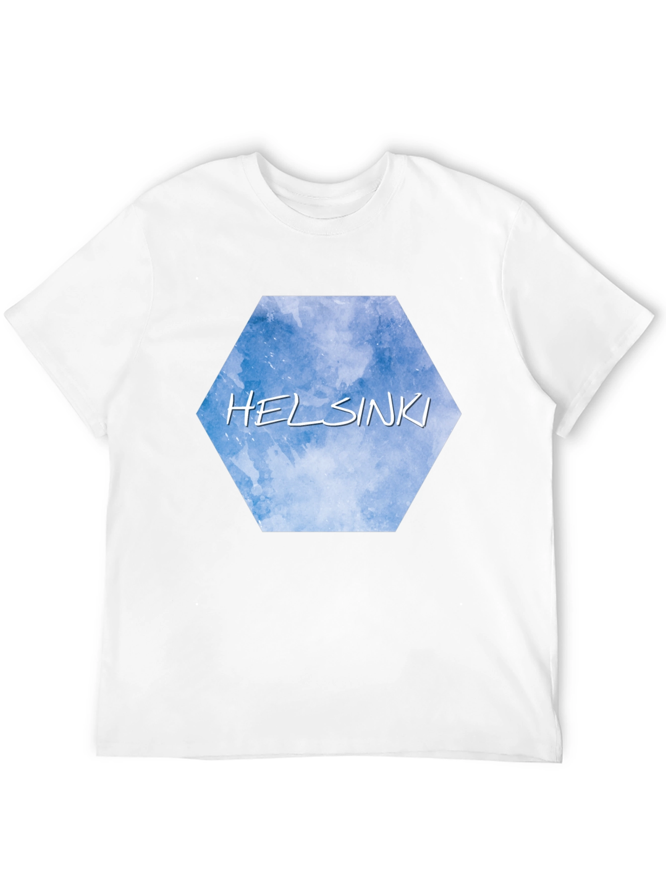 Helsinki Sky Hexagon Black T-Shirt