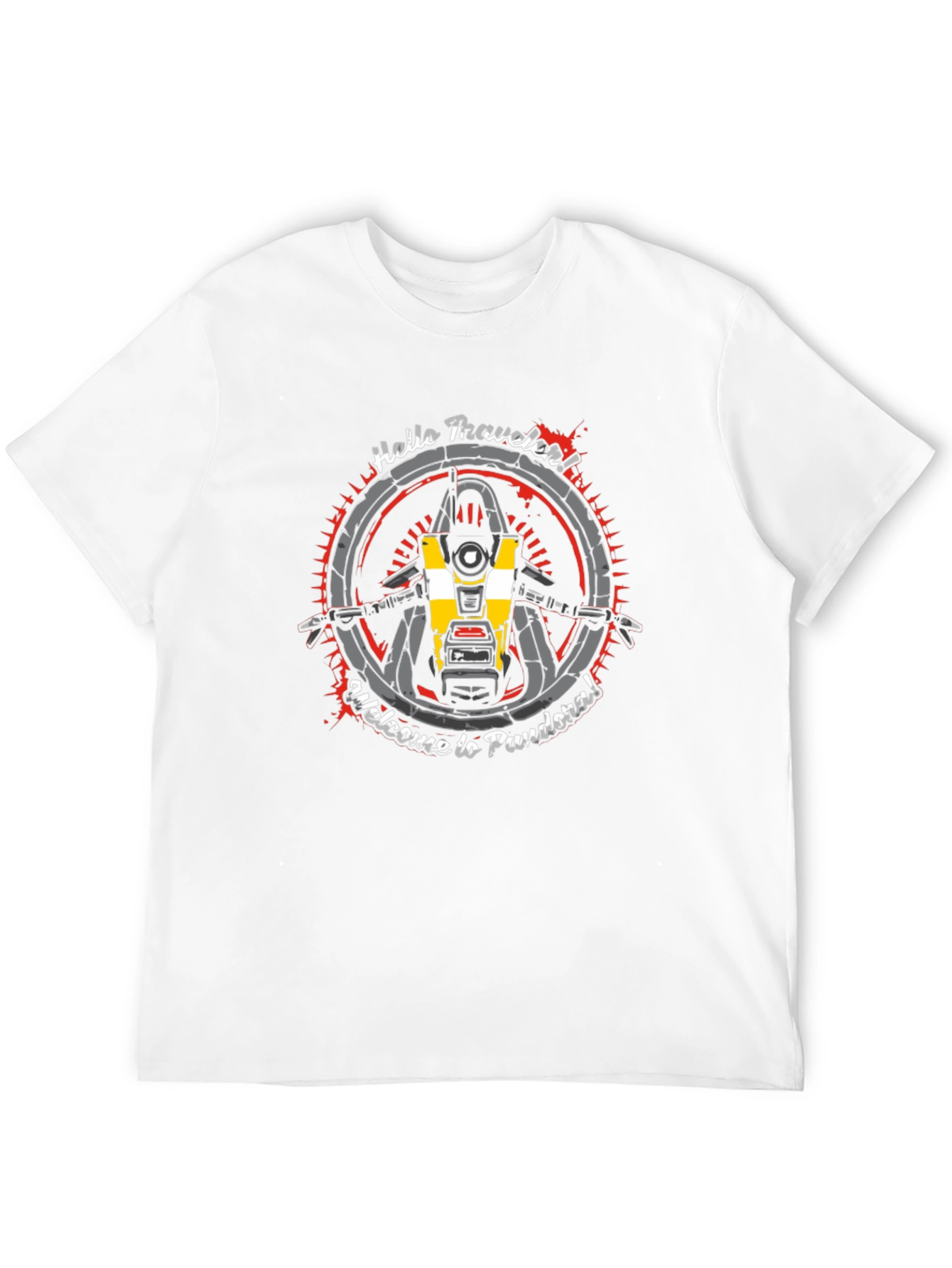 Borderlands Claptrap Hello Traveler Graphic Tee