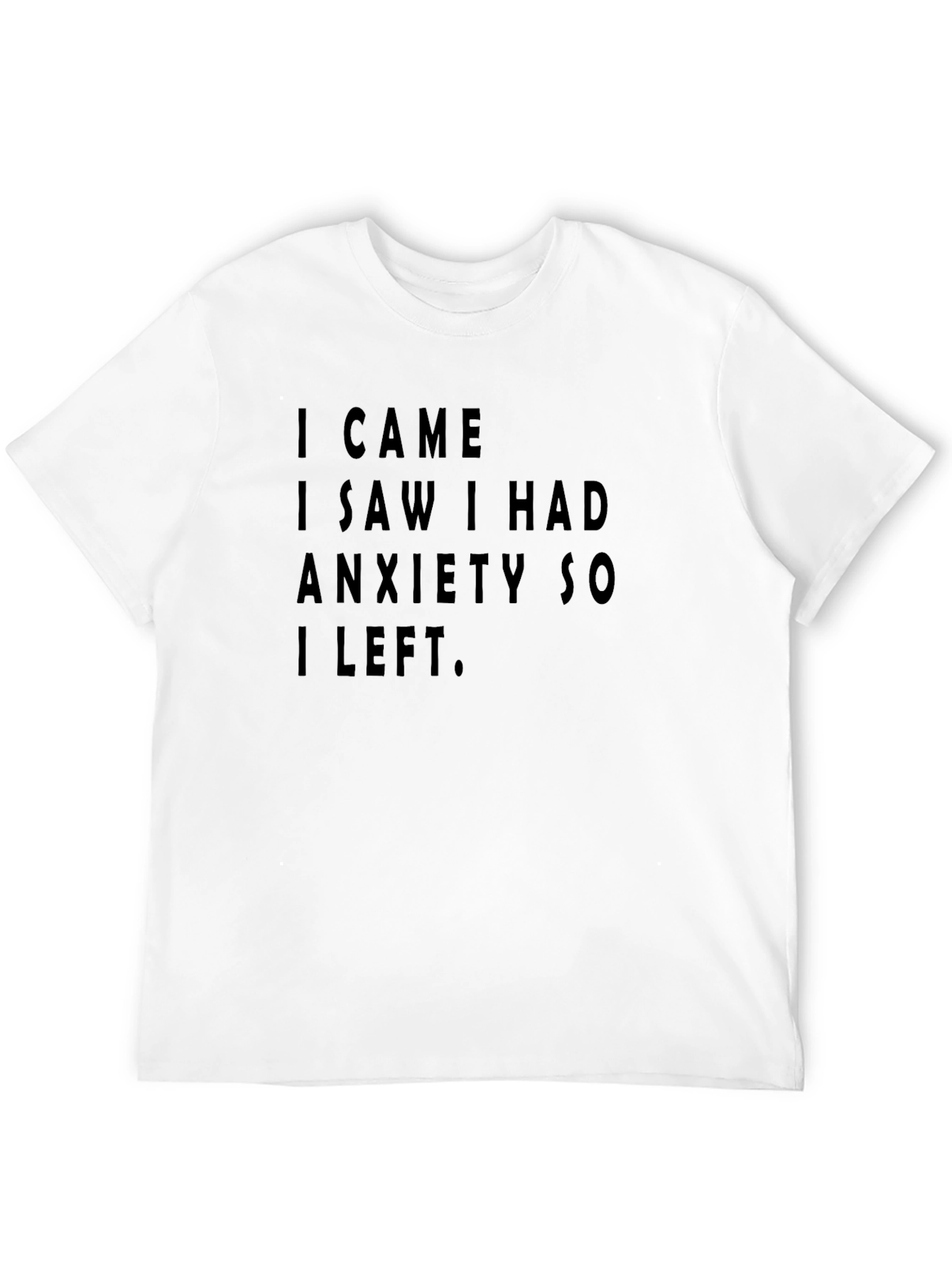 Anxiety Statement Black Tee
