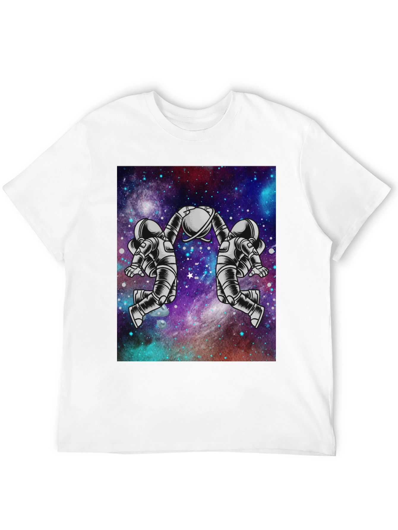 Astronaut Galaxy Graphic Tee - Space Design