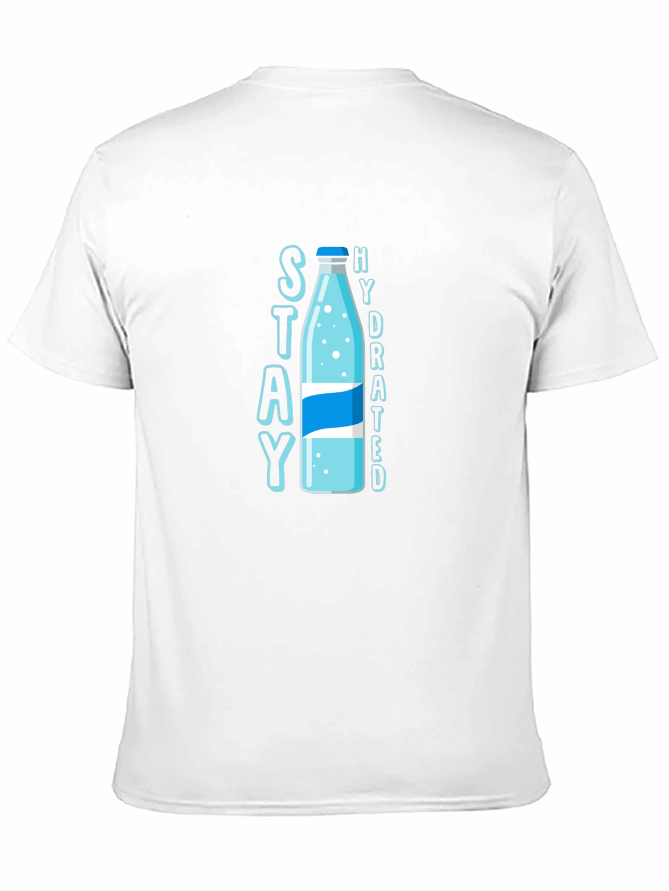 Stay Hydrated T-Shirt: Stylish Water Bottle Design