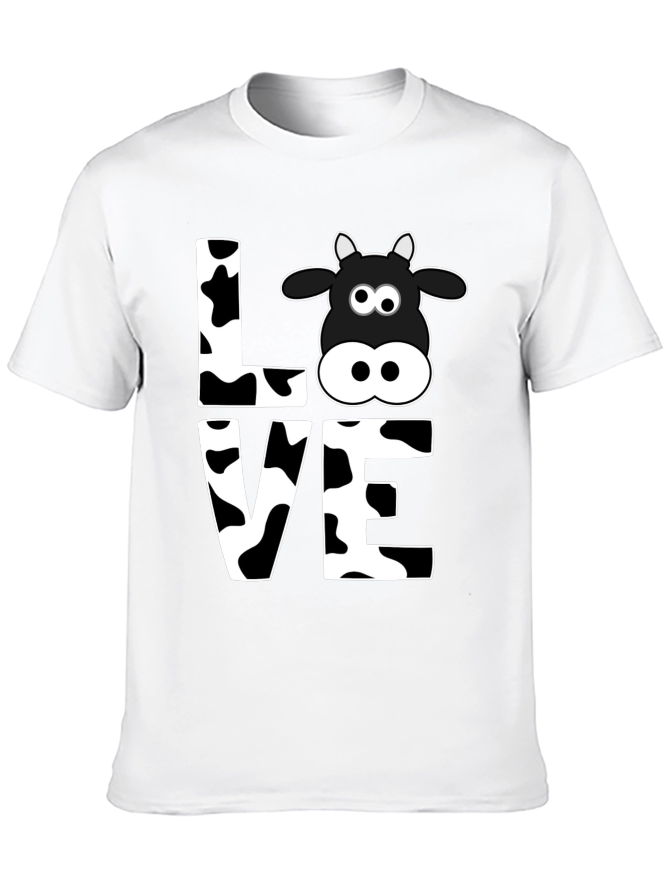 Cow Love Graphic Tee - Black T-Shirt