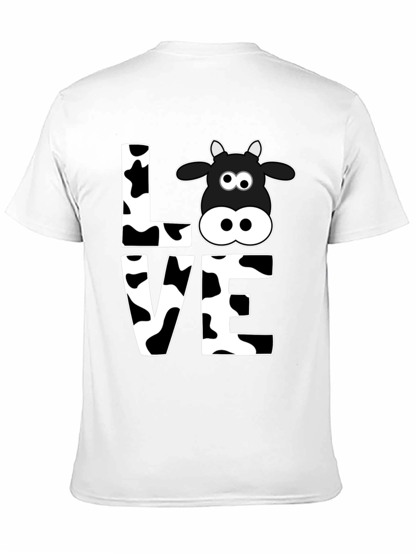 Cow Love Graphic Tee - Black T-Shirt