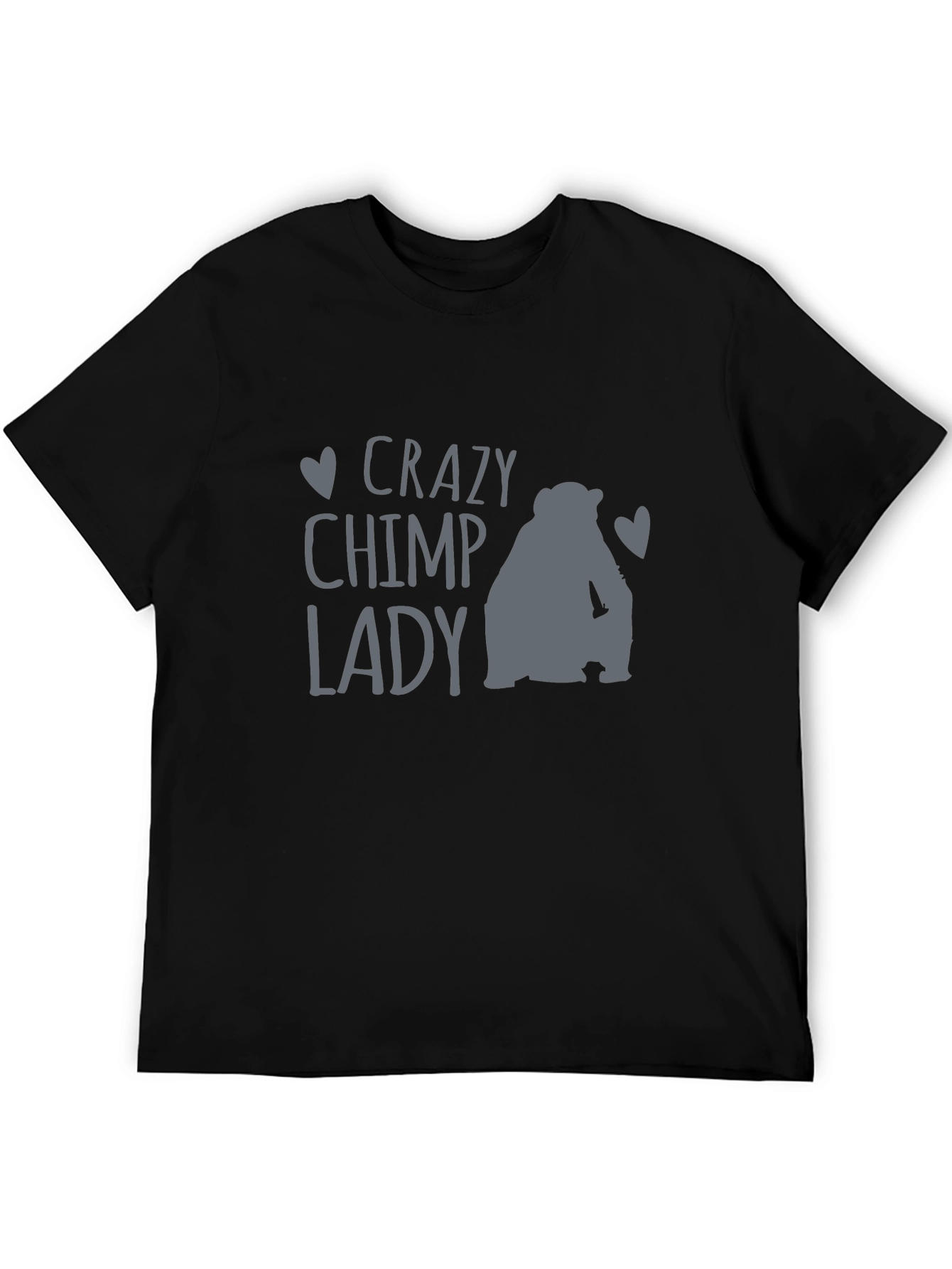 Crazy Chimp Lady T-Shirt - Fun Animal Lover Tee