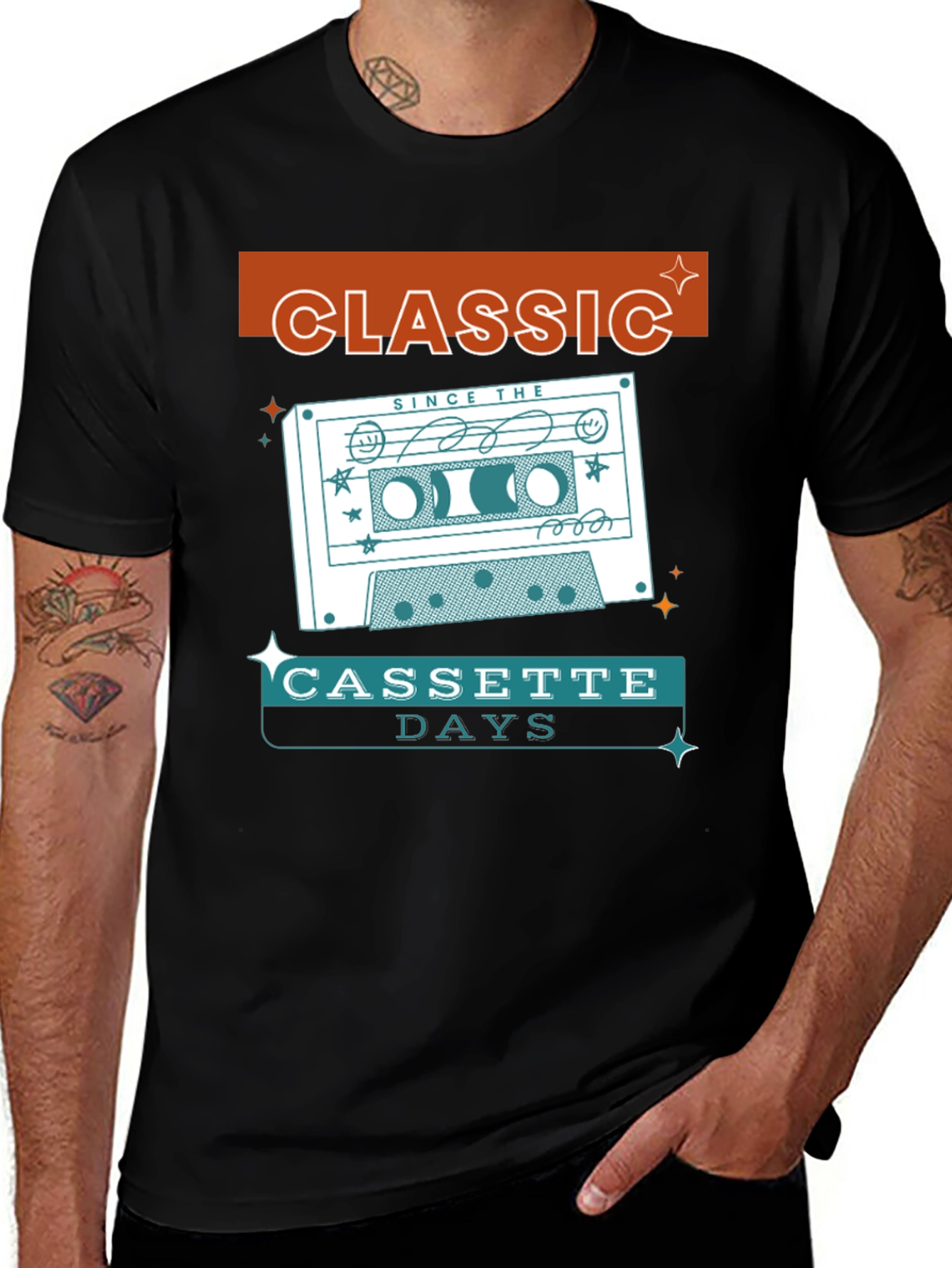 Classic Cassette Days T-Shirt - Retro Music Tee
