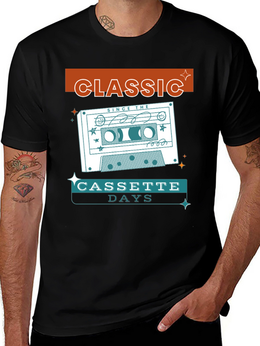 Classic Cassette Days T-Shirt - Retro Music Tee