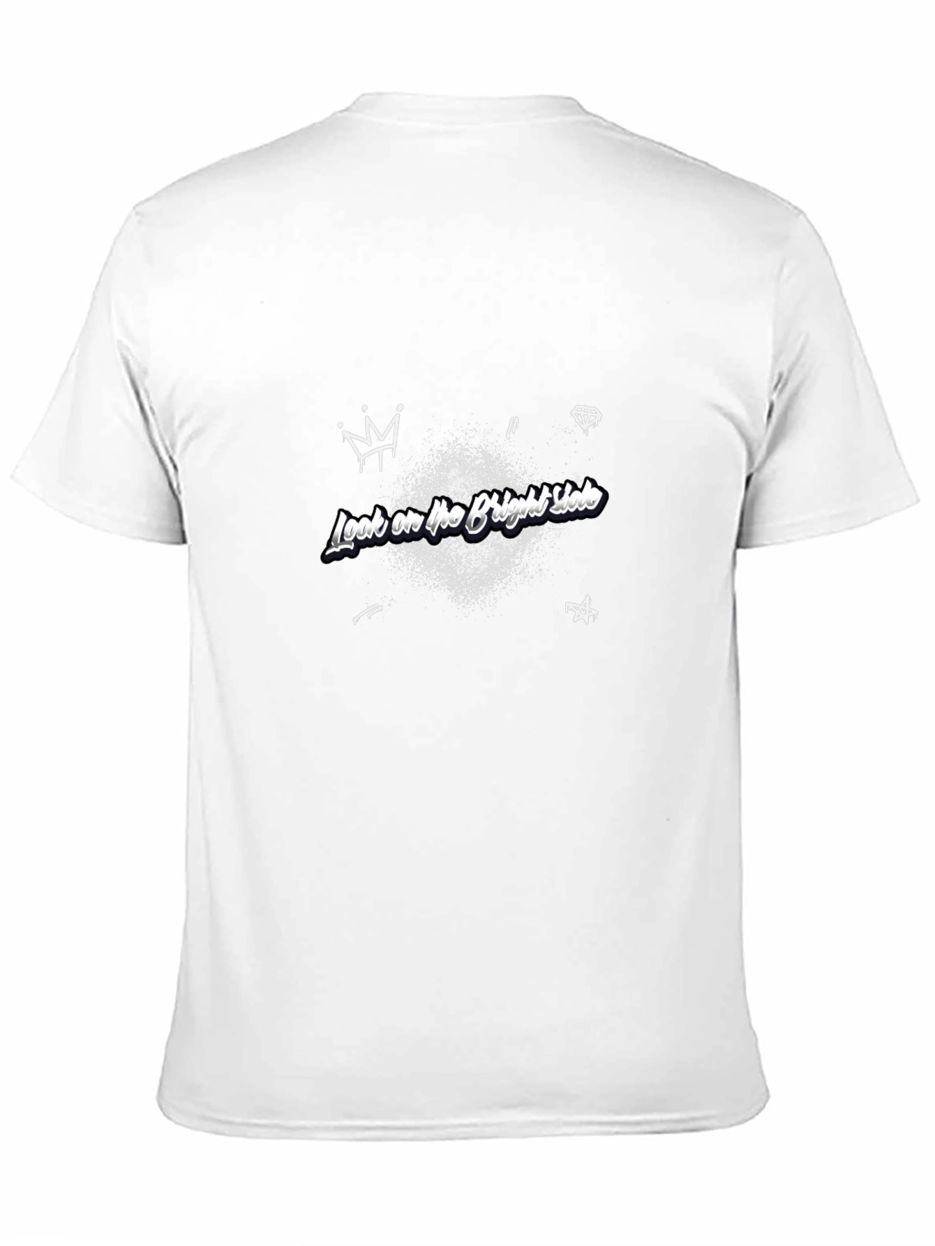Look on the Bright Side Black Graphic Tee