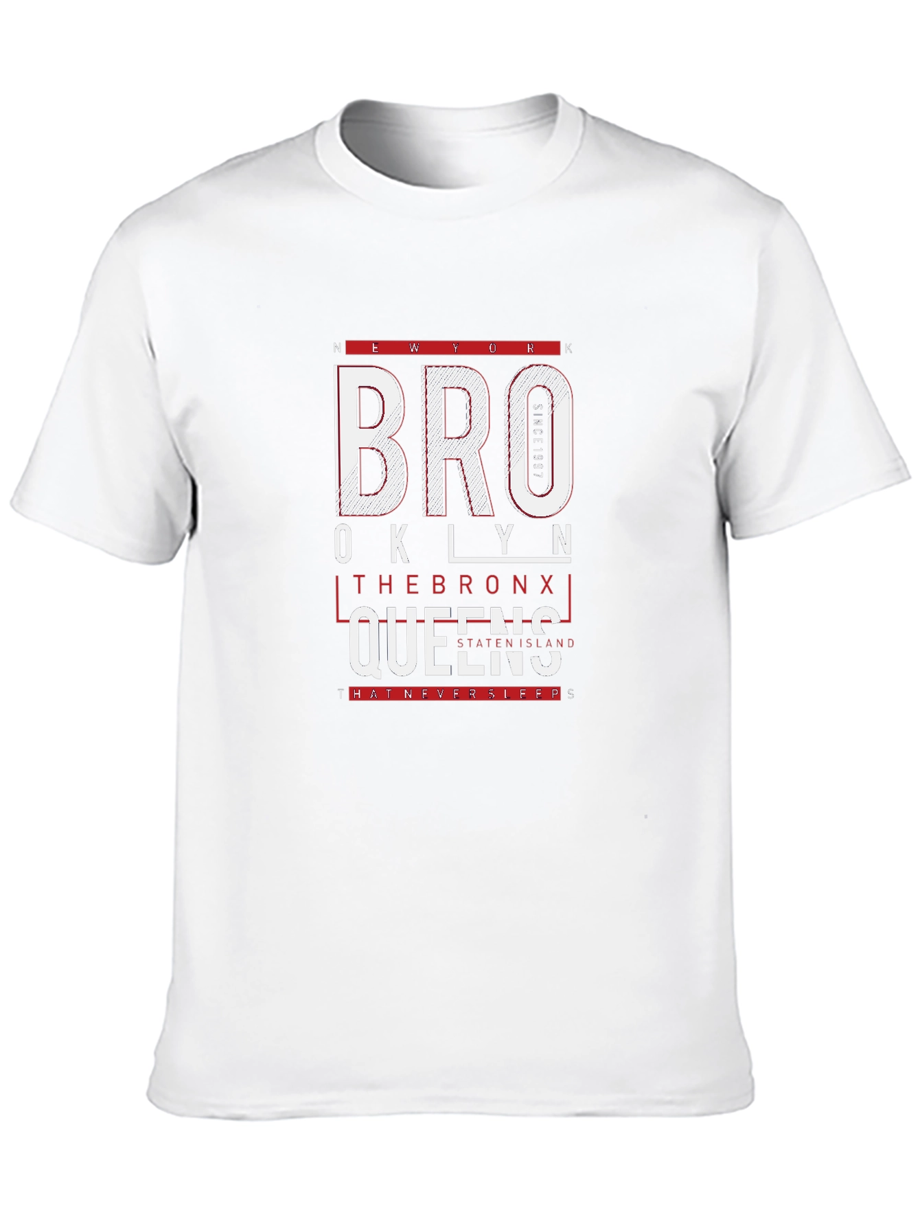 New York Brooklyn Bronx Queens Graphic T-Shirt