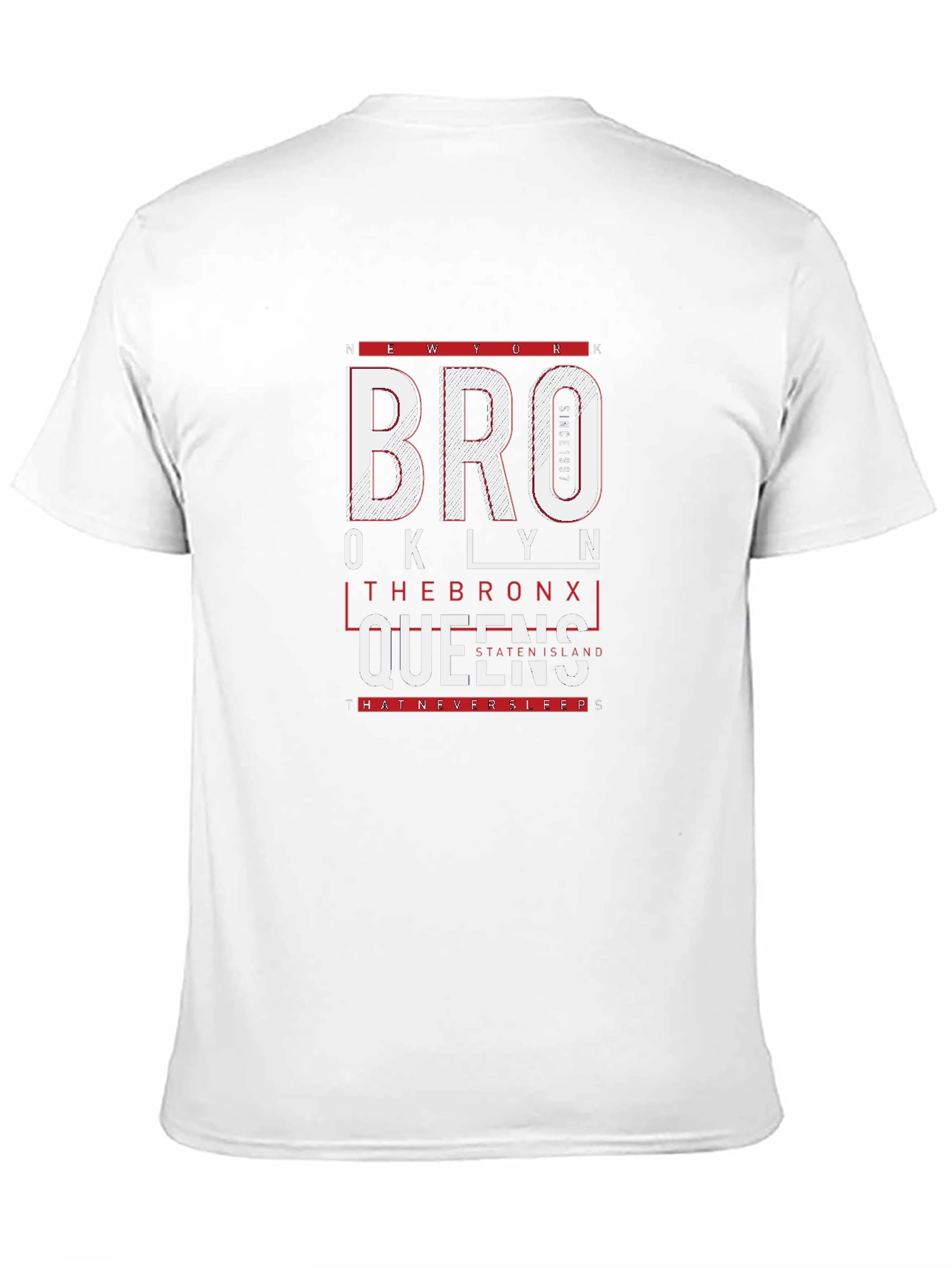 New York Brooklyn Bronx Queens Graphic T-Shirt