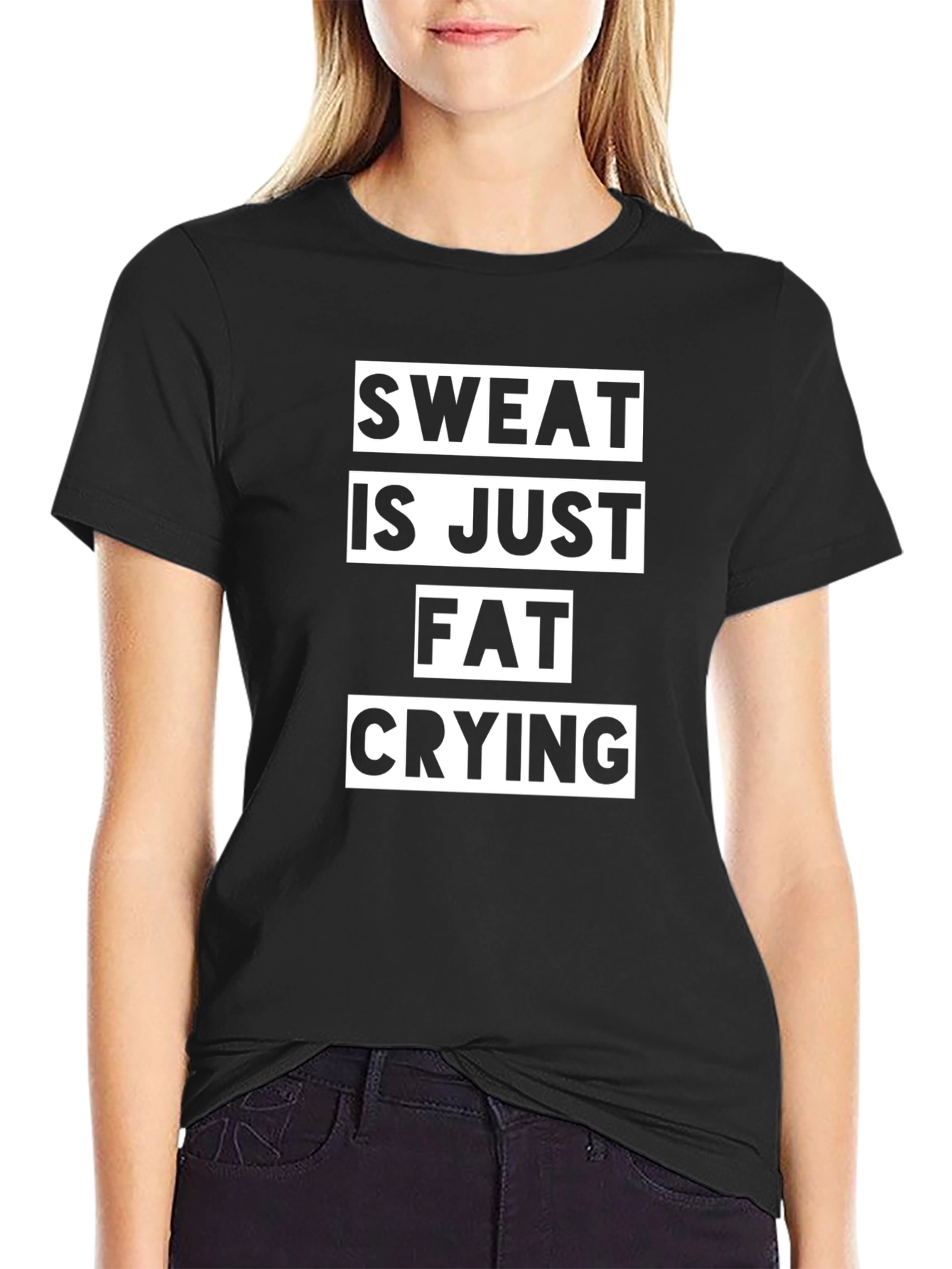 Sweat Is Just Fat Crying T-Shirt