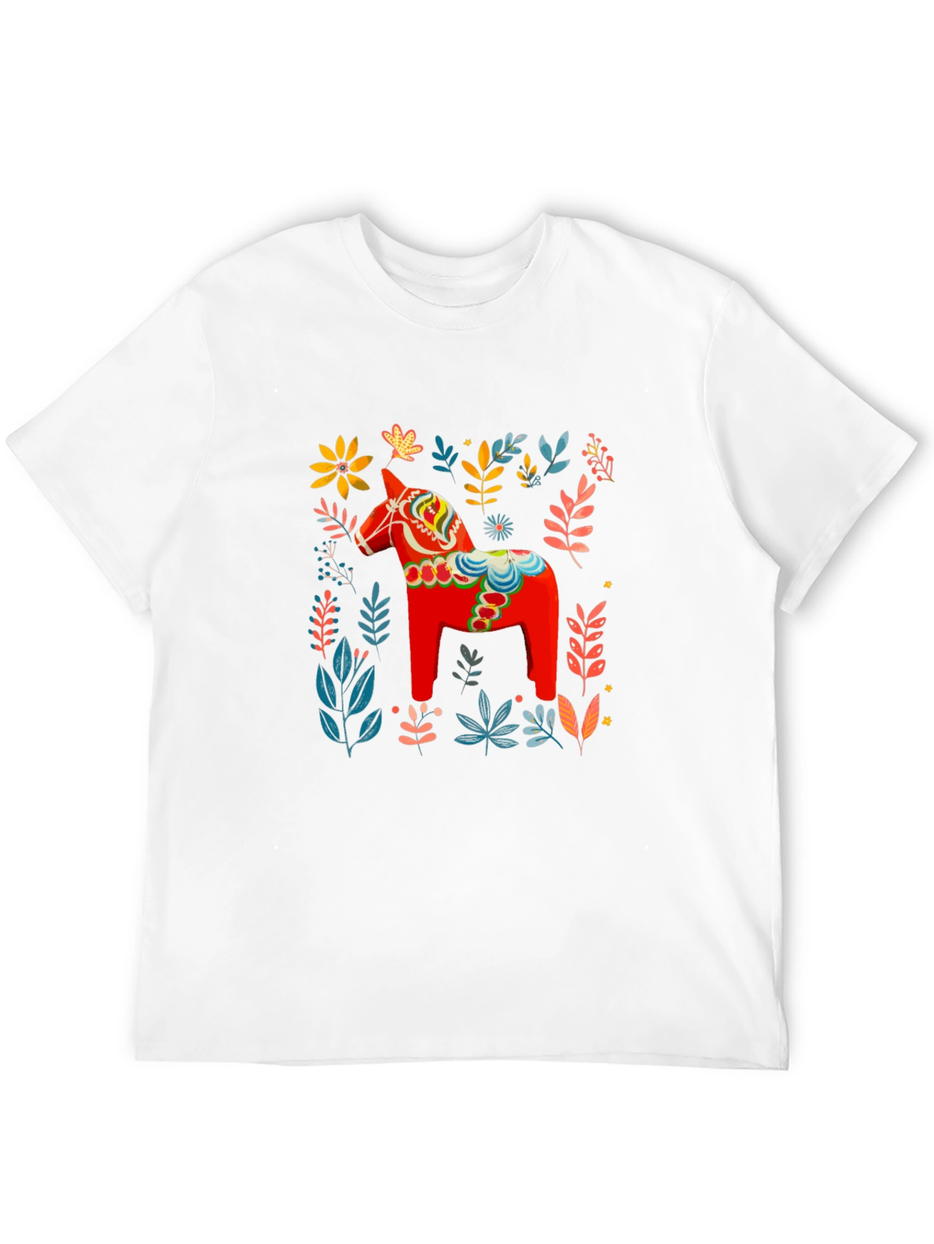 Dala Horse Floral Graphic Tee