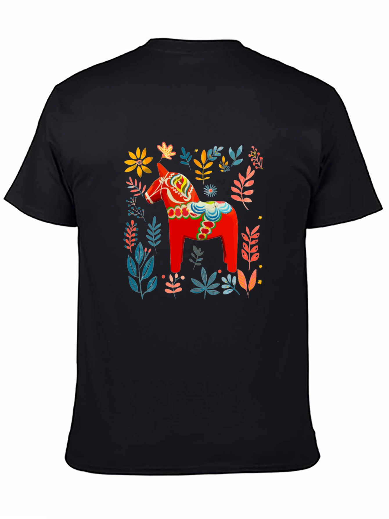 Dala Horse Floral Graphic Tee