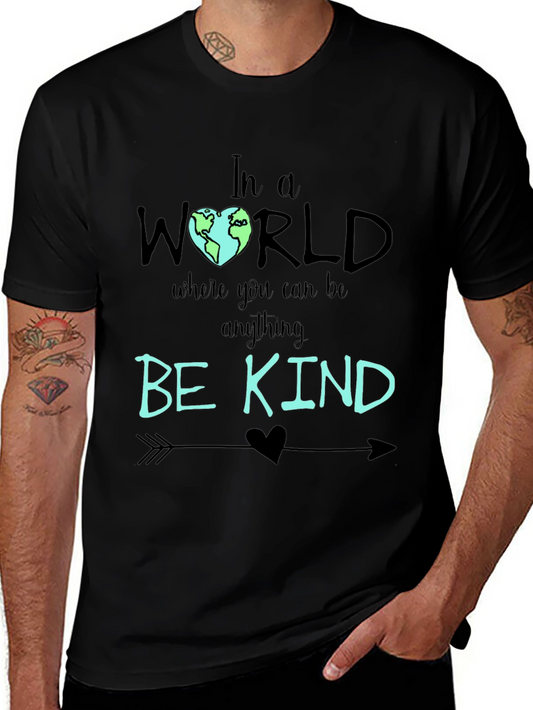 Be Kind T-Shirt - World Heart Graphic Tee