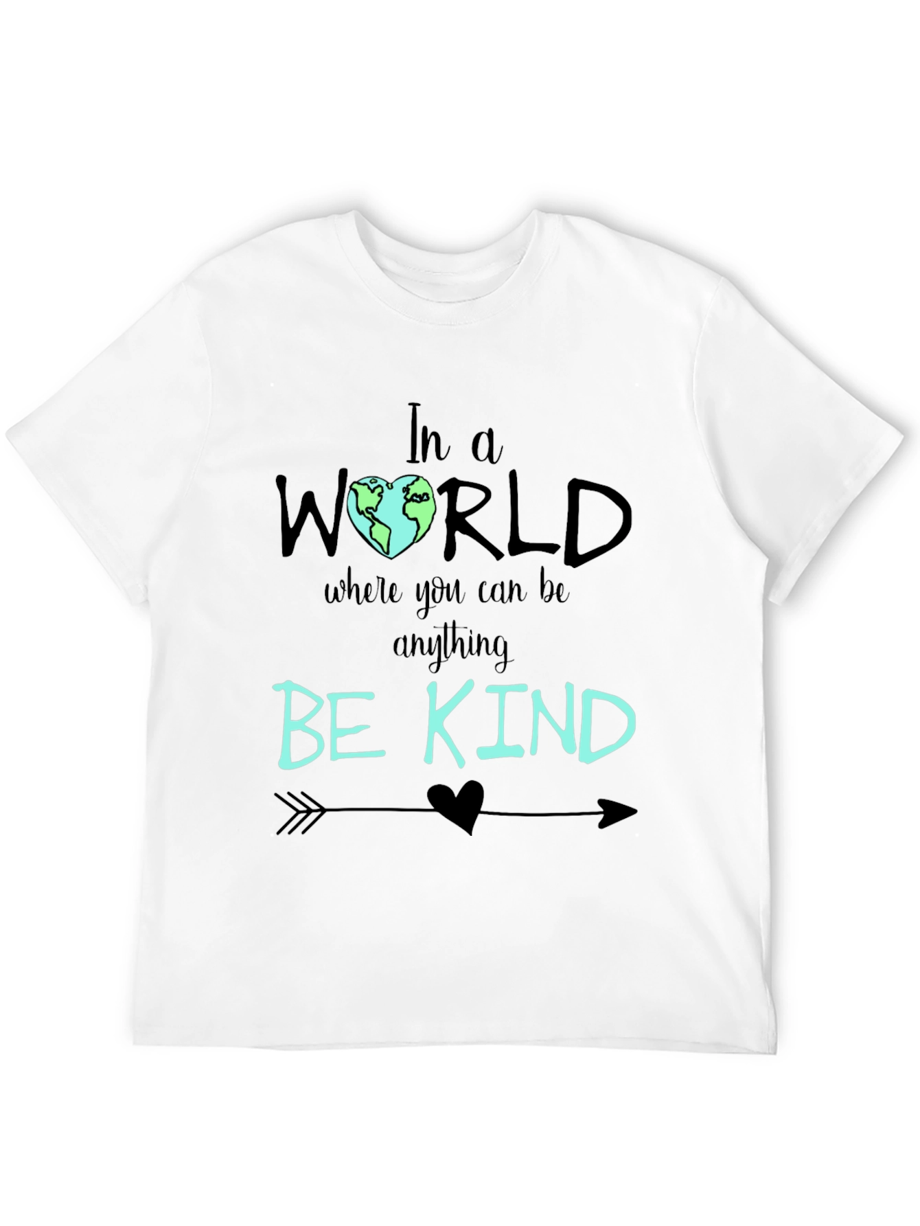 Be Kind T-Shirt - World Heart Graphic Tee