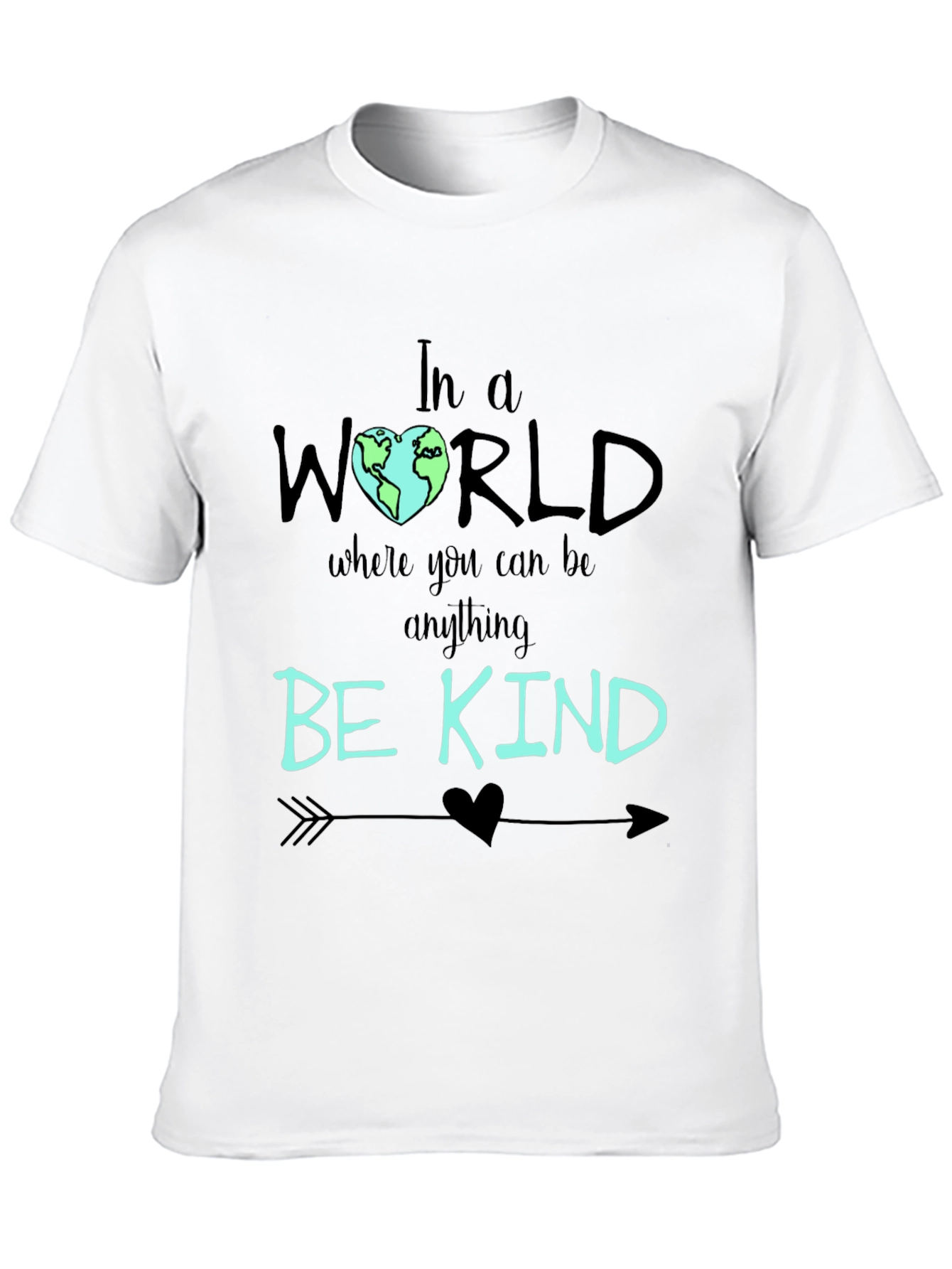 Be Kind T-Shirt - World Heart Graphic Tee